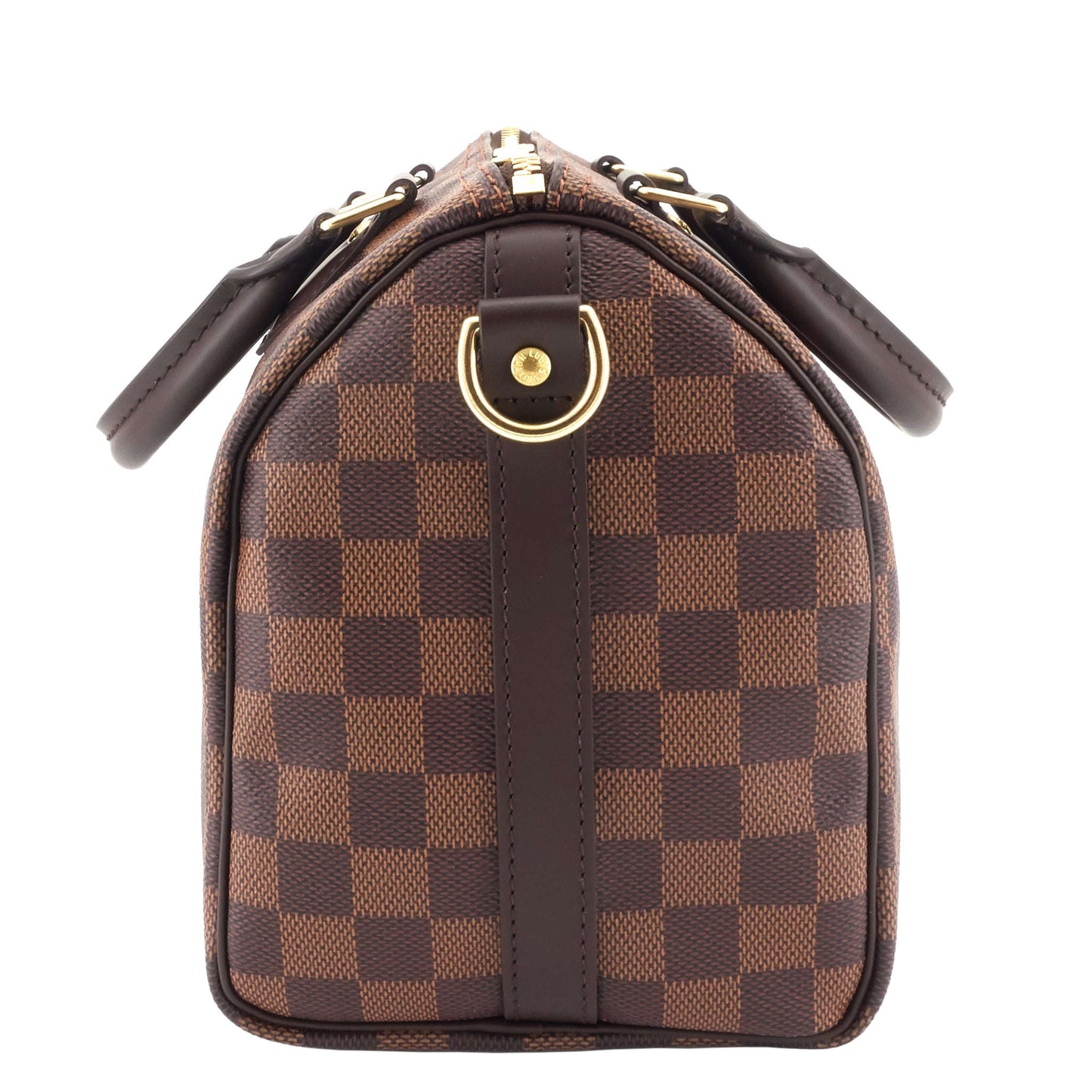 Louis Vuitto Speedy 25 BandouliÃ¨re Damier Ebene Canvas Bag