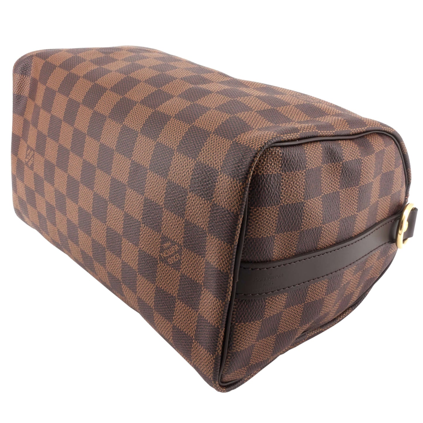 Louis Vuitto Speedy 25 BandouliÃ¨re Damier Ebene Canvas Bag