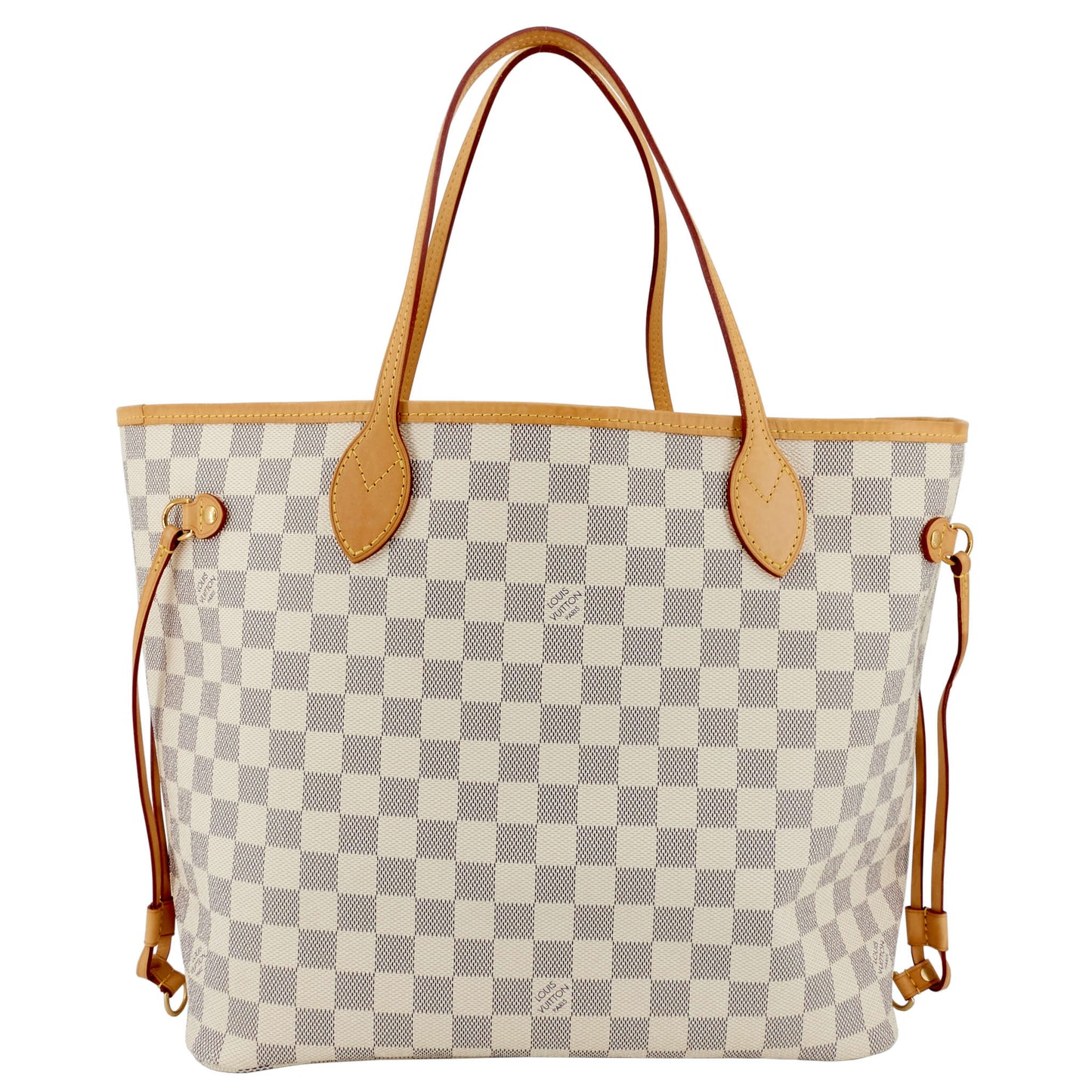 Louis Vuitto Neverfull MM Damier Azur Canvas with Pouch