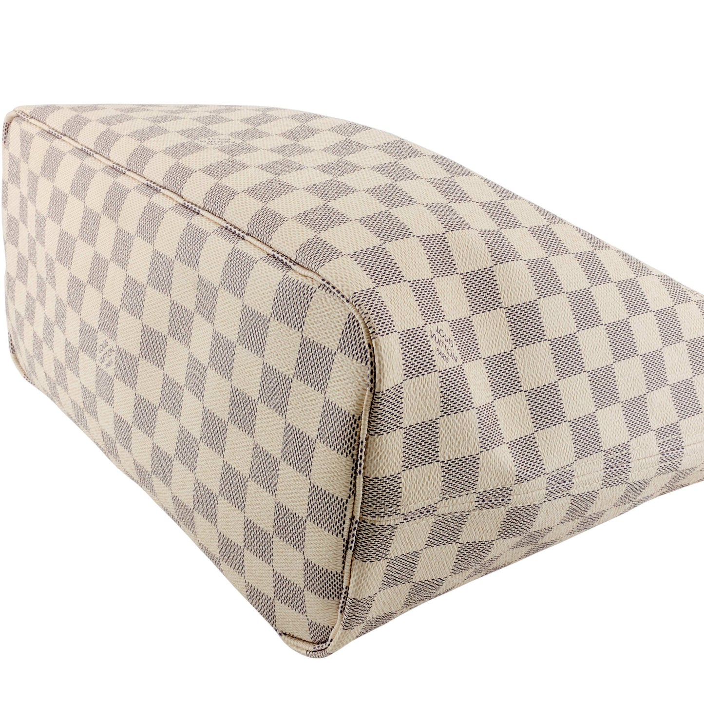 Louis Vuitto Neverfull MM Damier Azur Canvas with Pouch