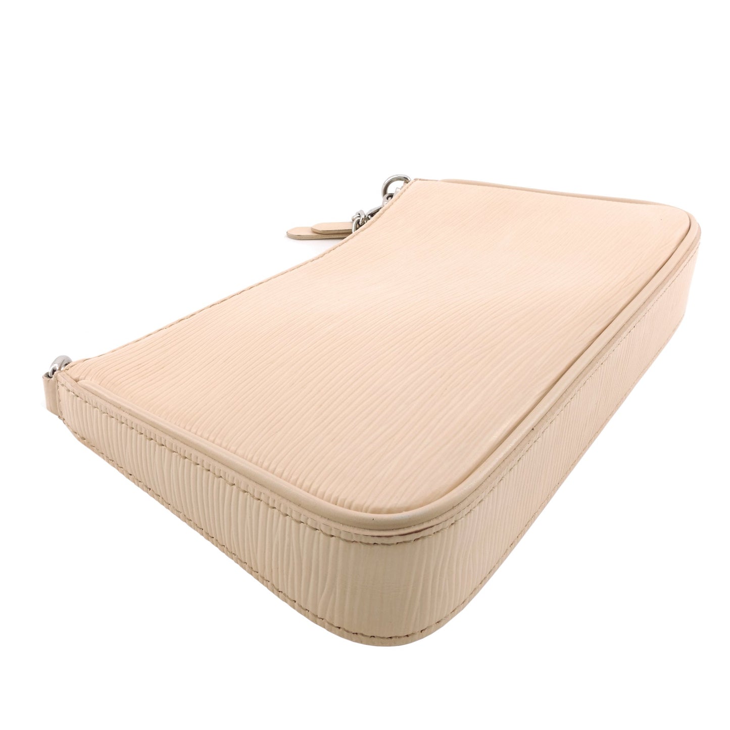 Louis Vuitto Easy Pouch On Strap Quartz Epi Leather Bag