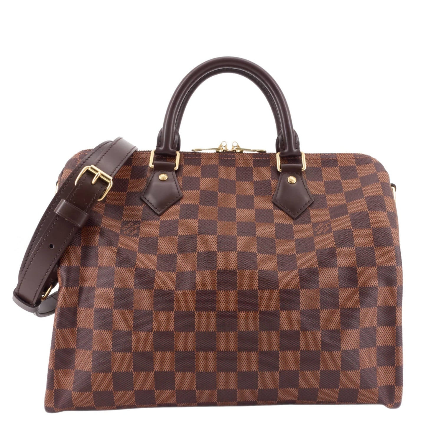 Louis Vuitto Speedy BandouliÃ¨re 30 Damier Ebene Canvas Bag