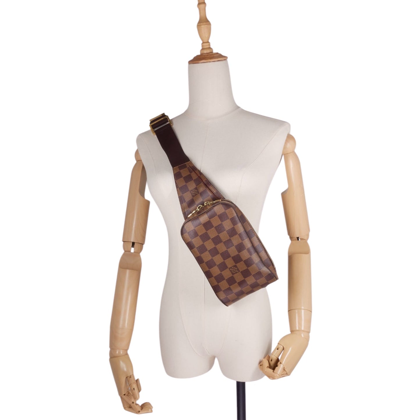 Louis Vuitto Geronimos Damier Ebene Canvas Waist Bag
