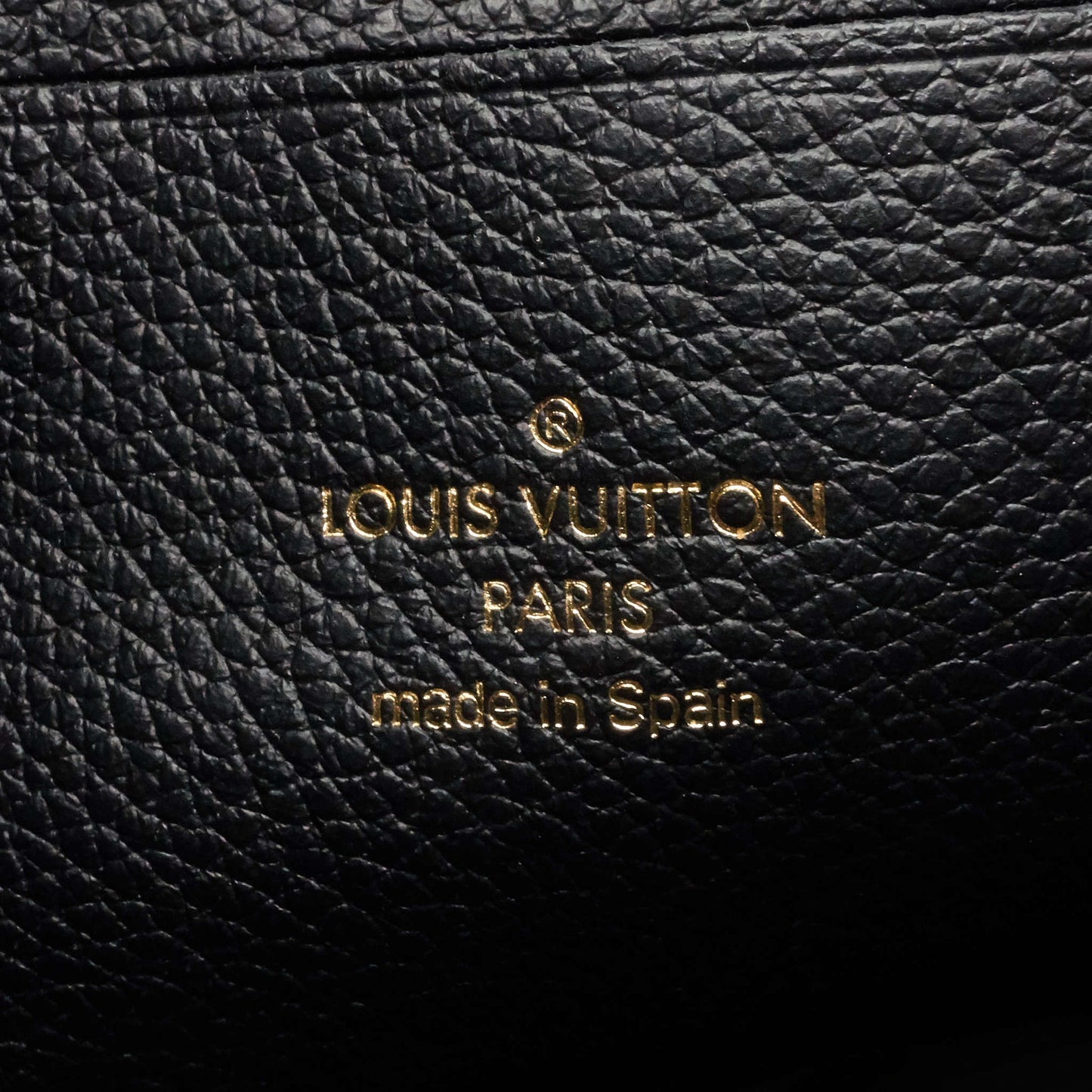 Louis Vuitto Double Zip Monogram Empreinte Leather Pouch on Chain