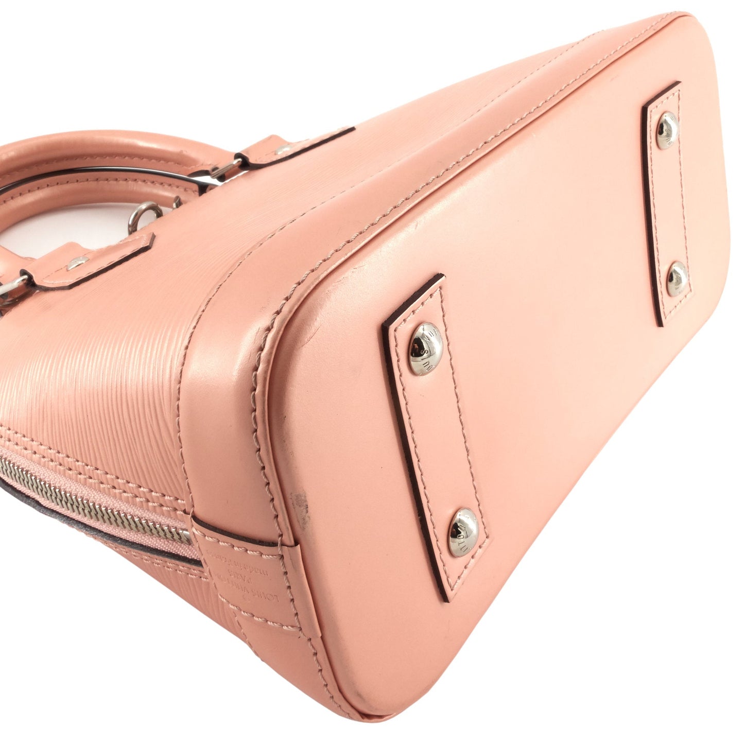 Louis Vuitto Alma BB Epi Leather Rose Nacre Bag