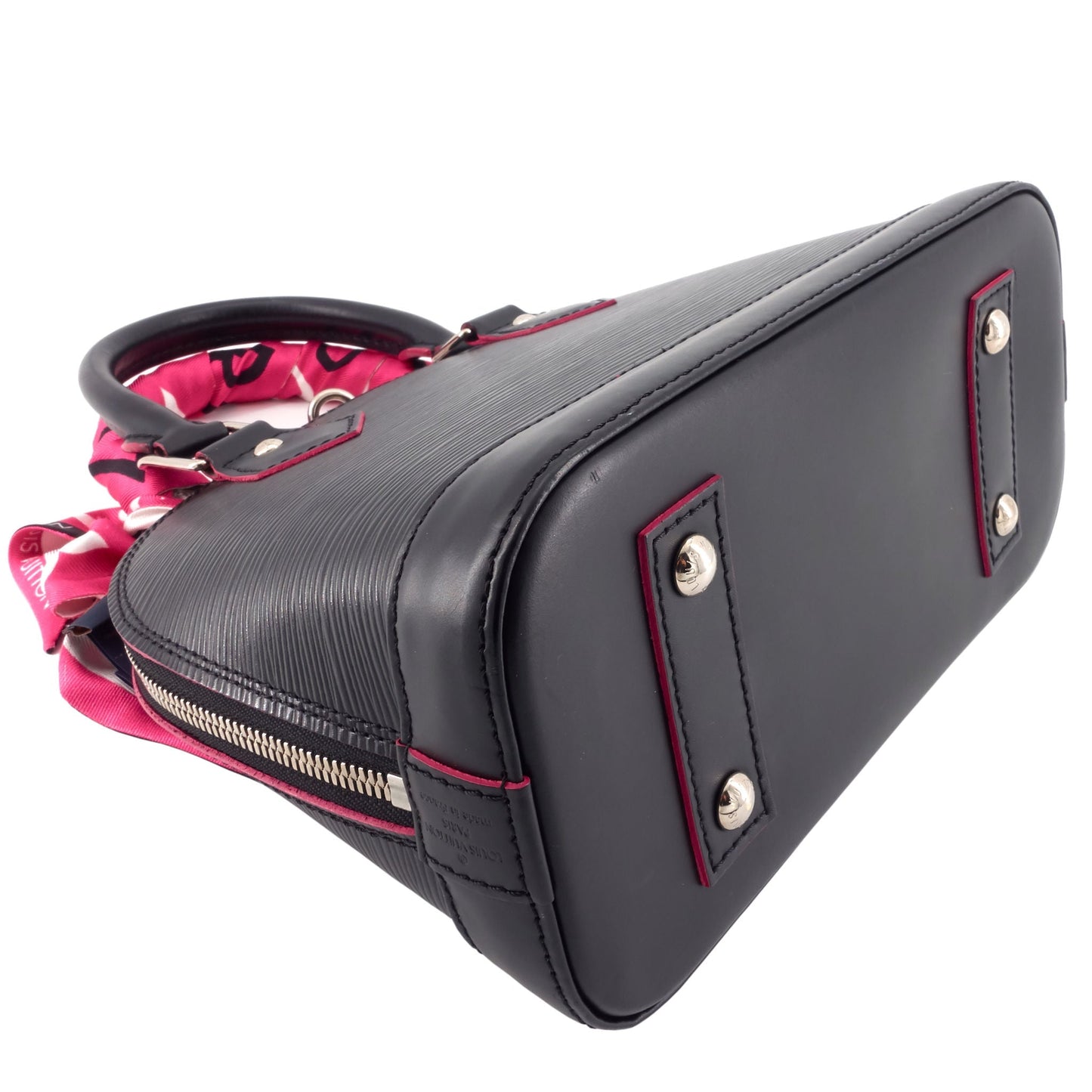 Louis Vuitto Alma BB Epi Leather Bag with Bandeau