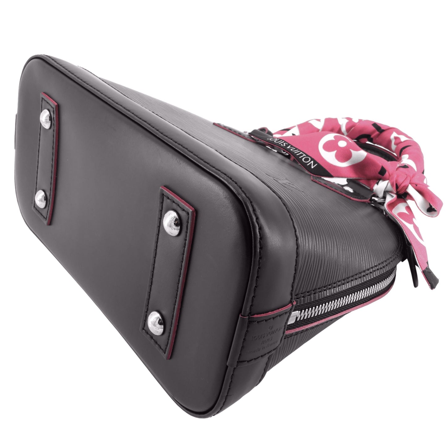 Louis Vuitto Alma BB Epi Leather Bag with Bandeau