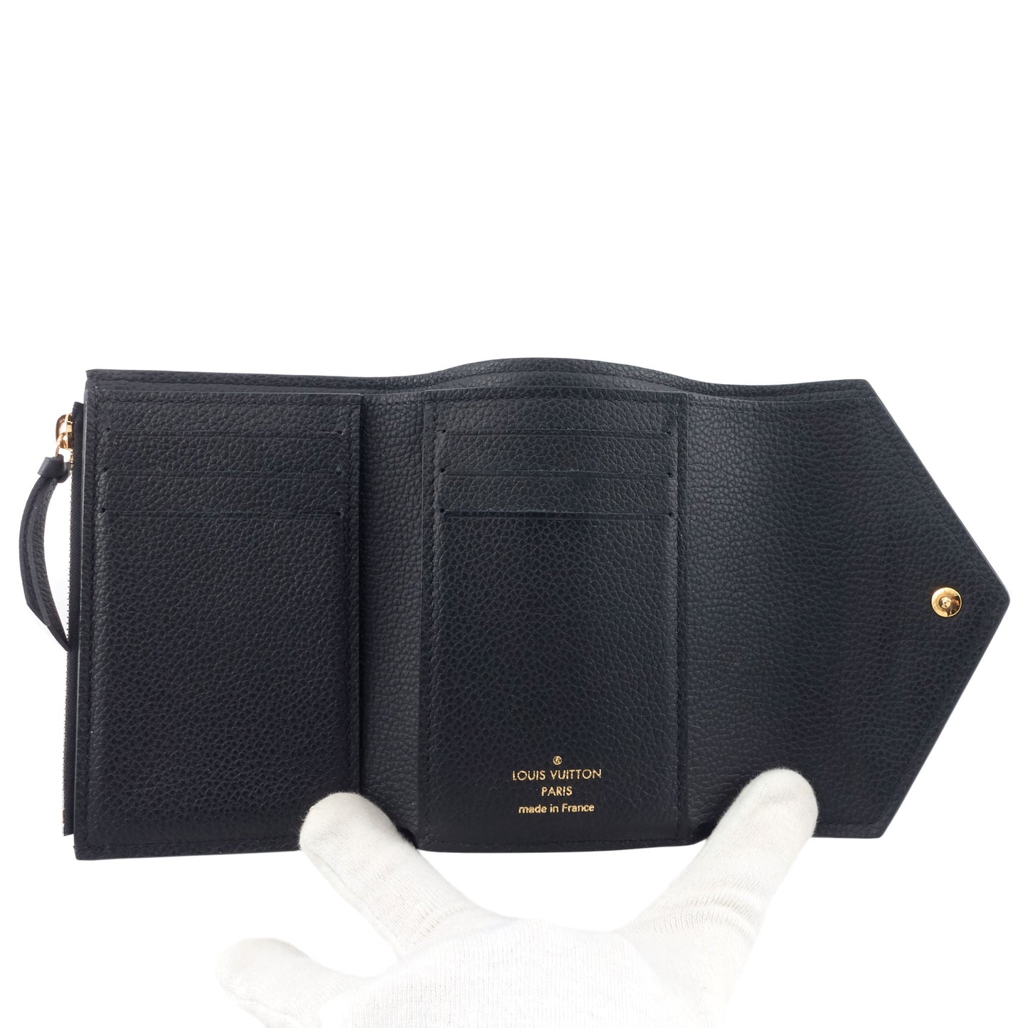 Louis Vuitto Victorine Monogram Empreinte Leather Bifold Wallet