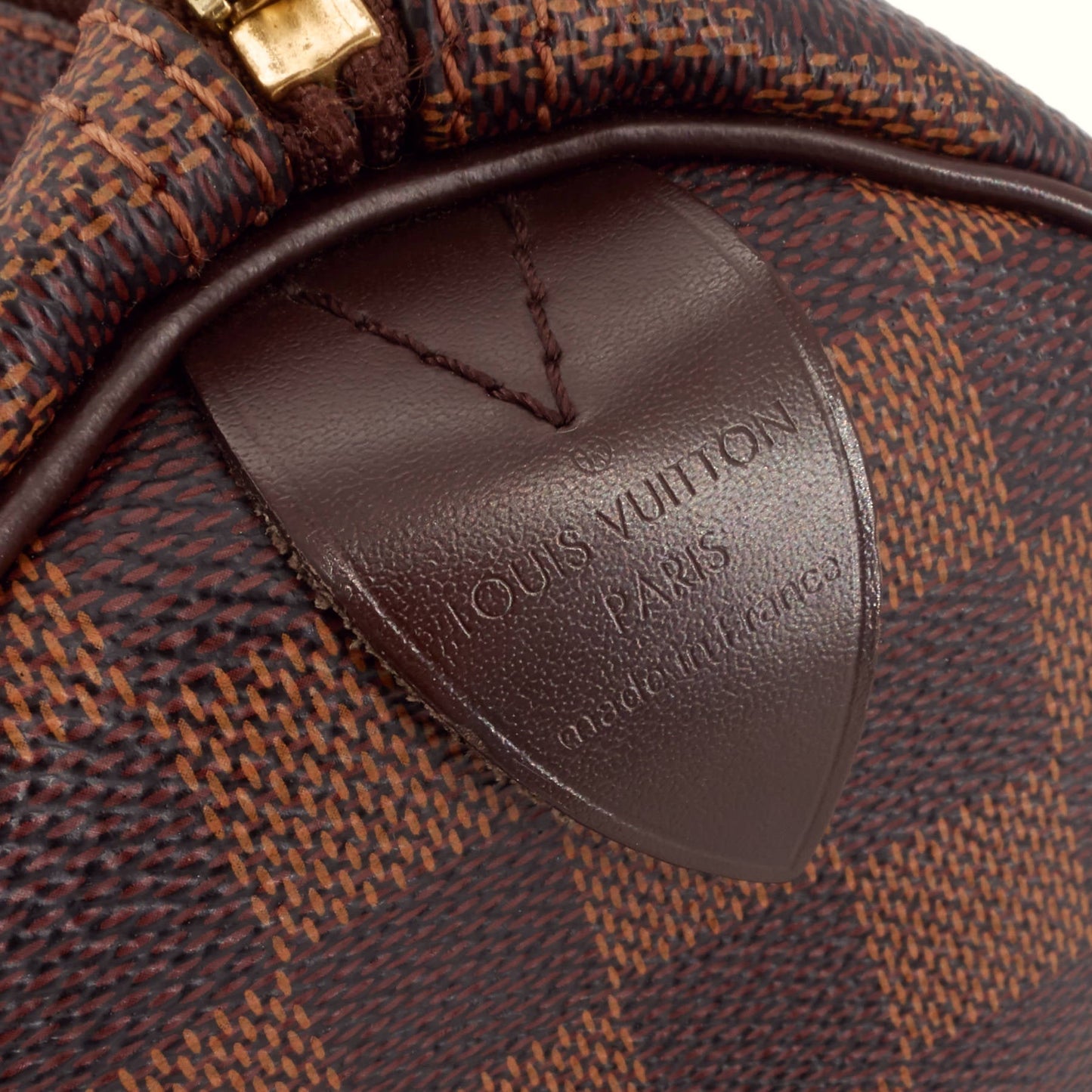Louis Vuitto Speedy 25 Damier Ebene Canvas Bag