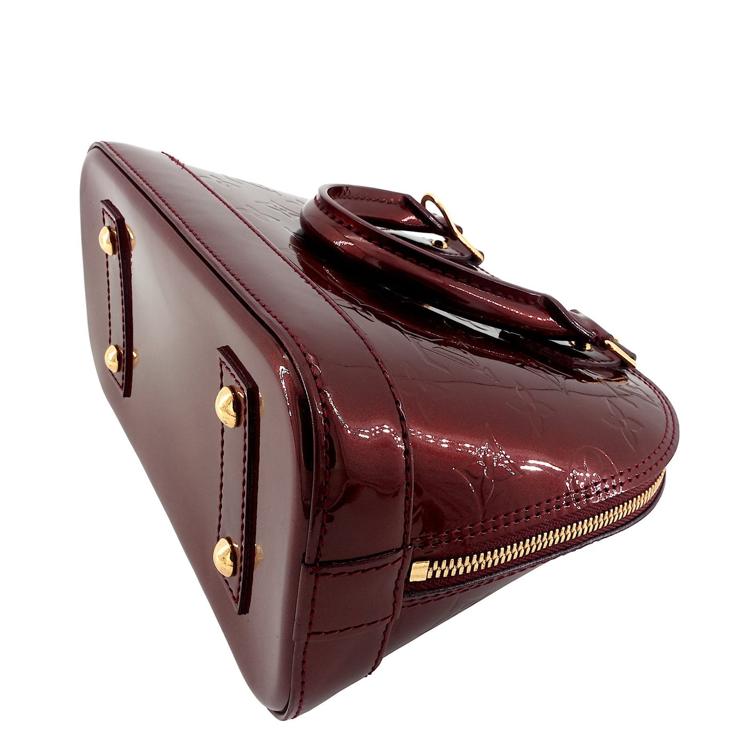 Louis Vuitto Alma BB Monogram Vernis Leather Bag