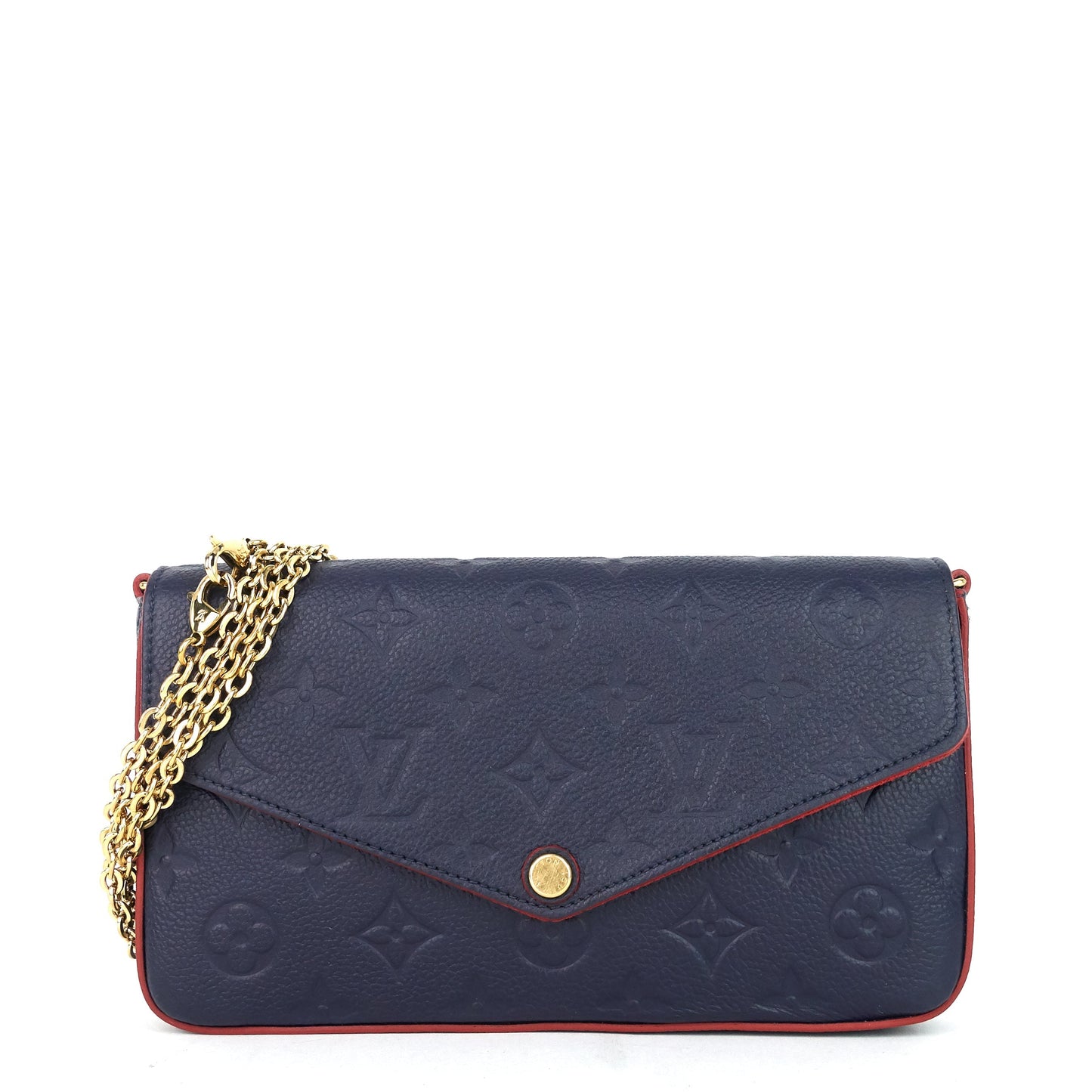 Louis Vuitto FÃ©licie Pochette Monogram Empreinte Leather Bag