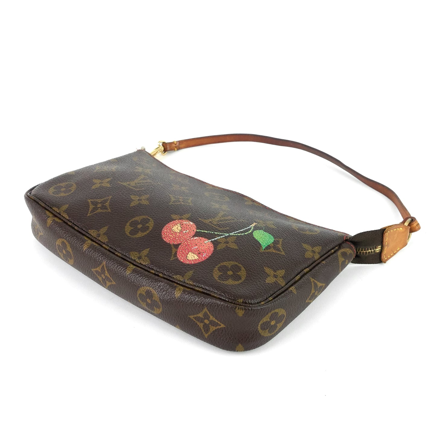 Louis Vuitto Pochette Accessoires Monogram Cerises Canvas Bag