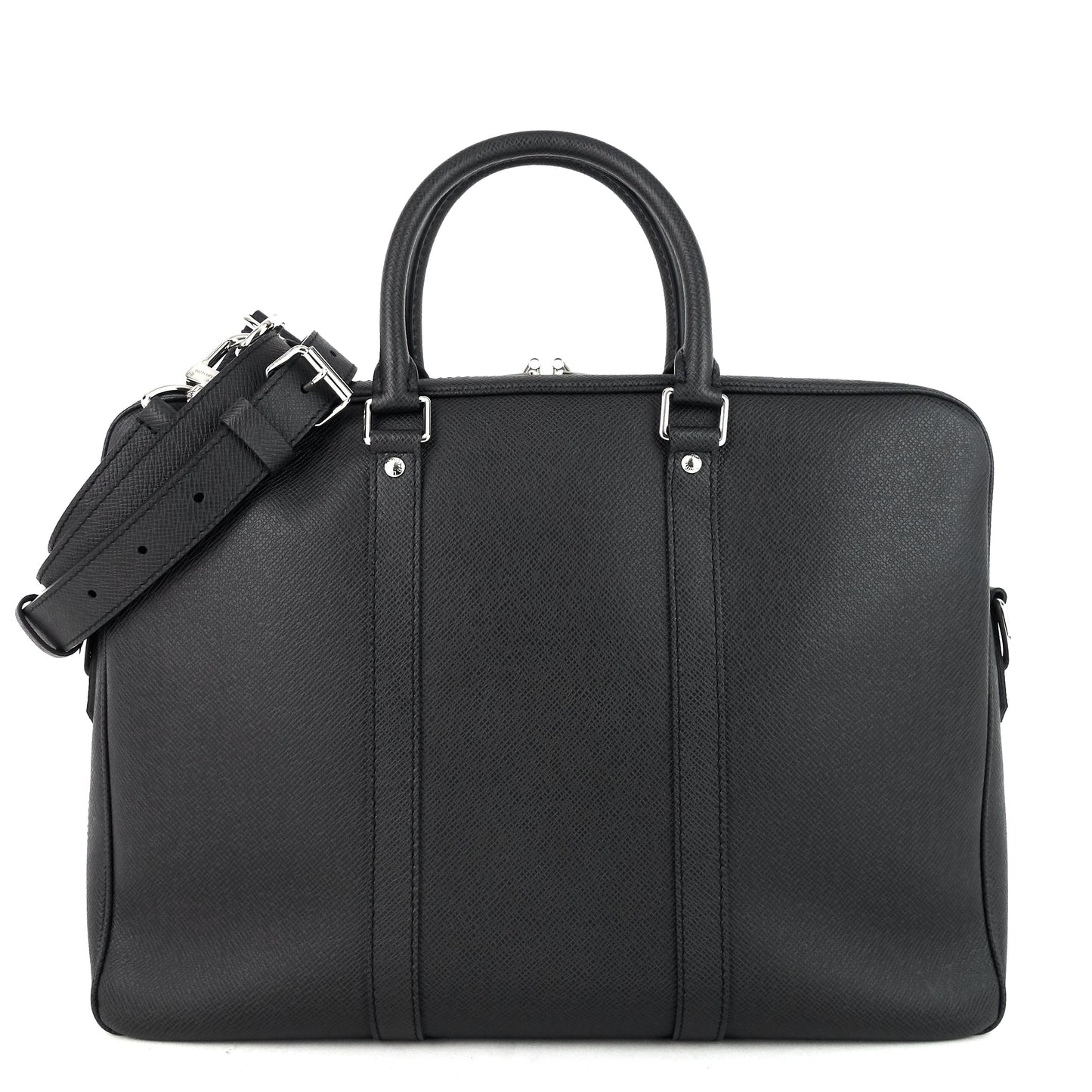 Louis Vuitto Porte-Documents Voyage PM Taiga Leather Briefcase Bag