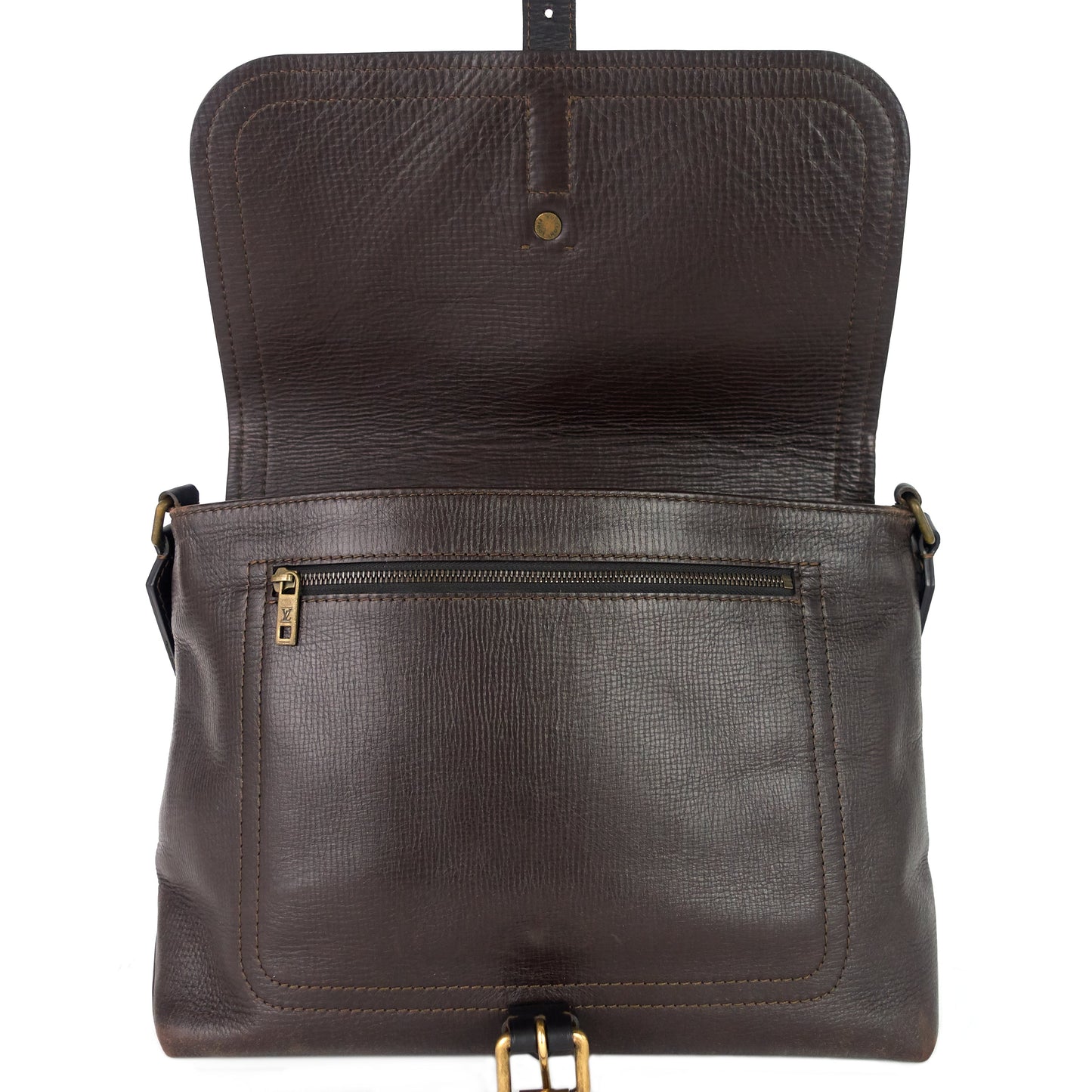 Louis Vuitto Omaha Utah Leather Messenger Bag