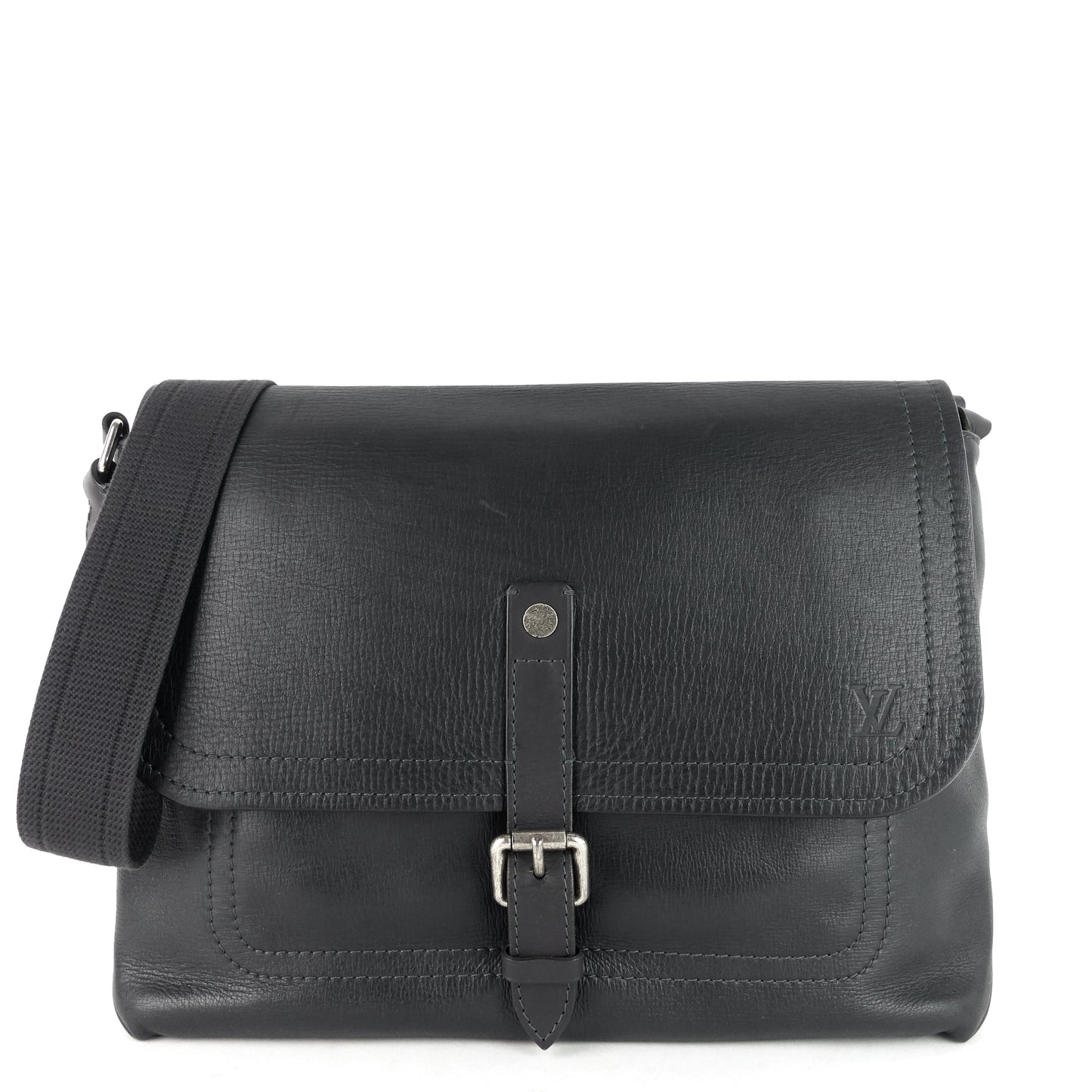 Louis Vuitto Omaha Utah Leather Messenger Bag