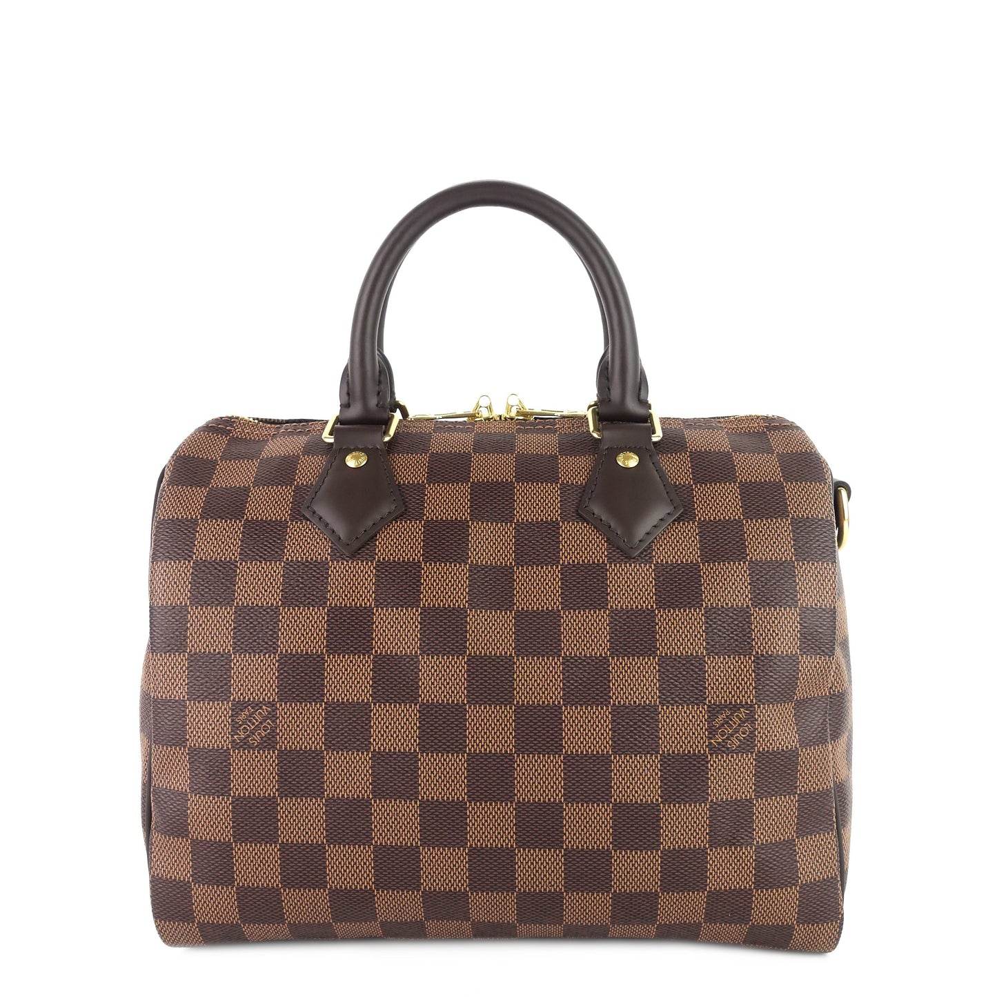 Louis Vuitto Speedy 25 BandouliÃ¨re Damier Ebene Canvas Bag