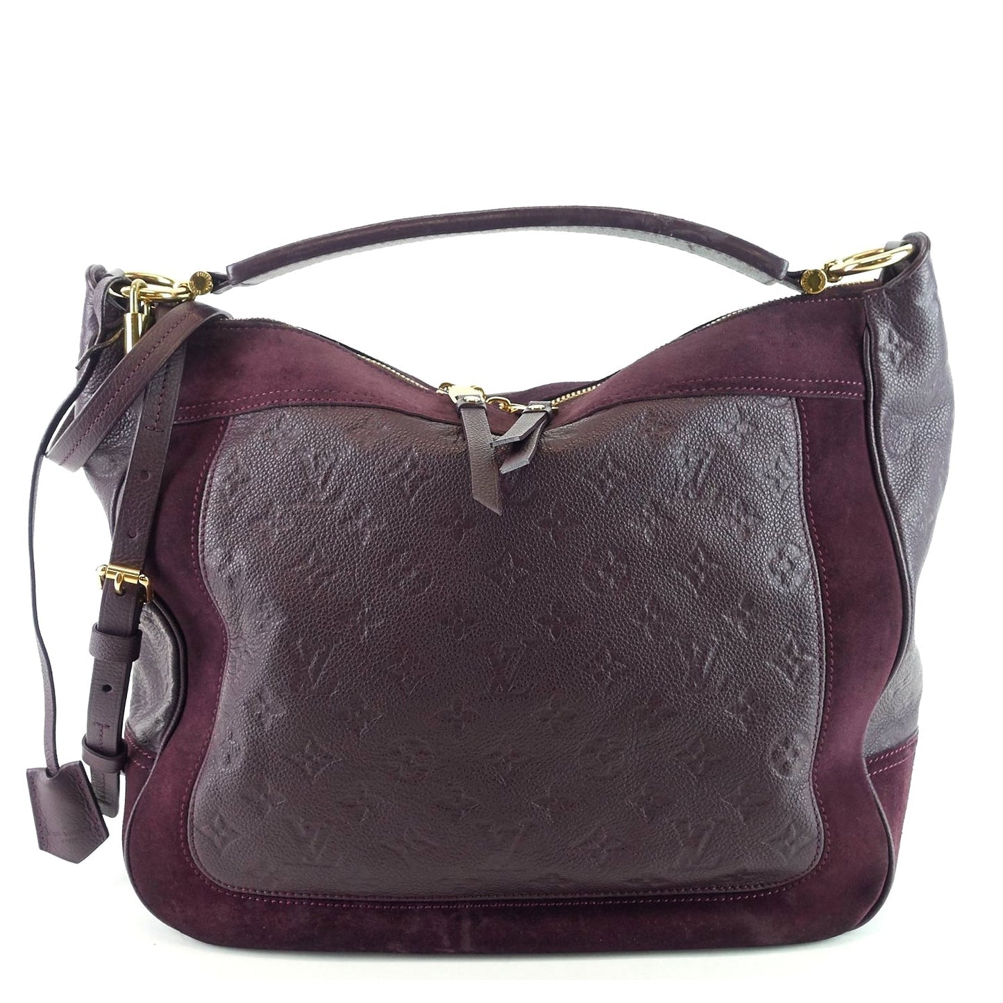 Louis Vuitto Audacieuse MM Monogram Empreinte Leather and Suede Bag