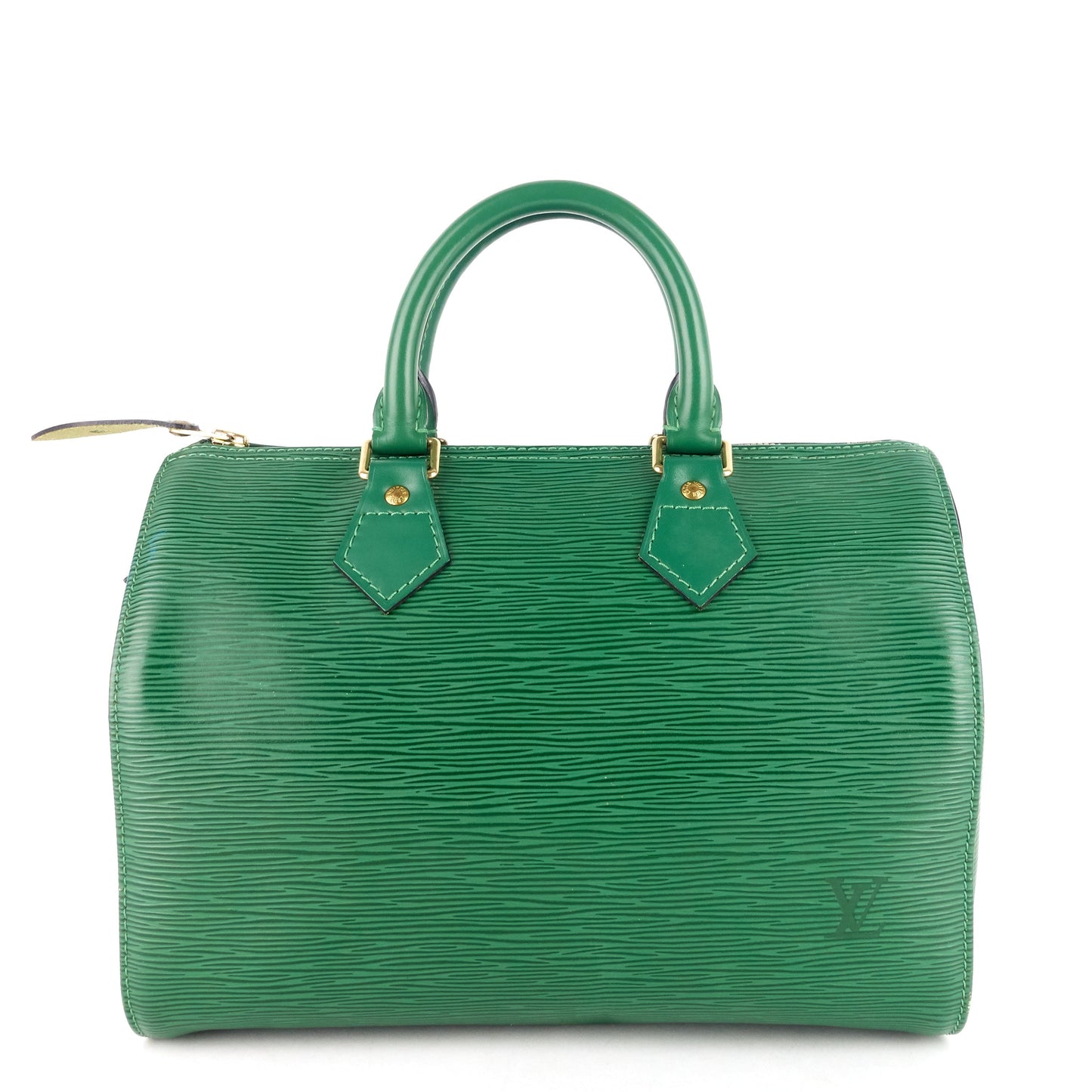 Louis Vuitto Speedy 25 Green Epi Leather Bag