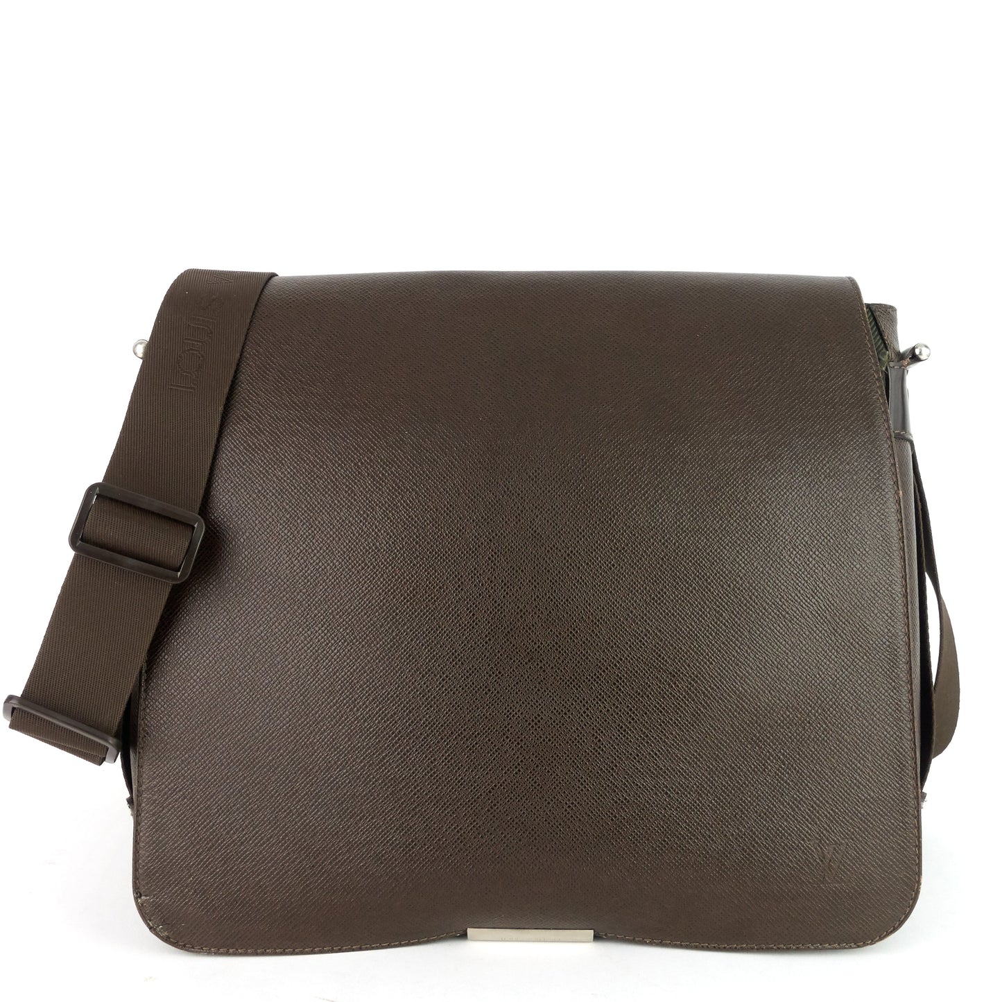 Louis Vuitto Viktor Taiga Leather Messenger Bag