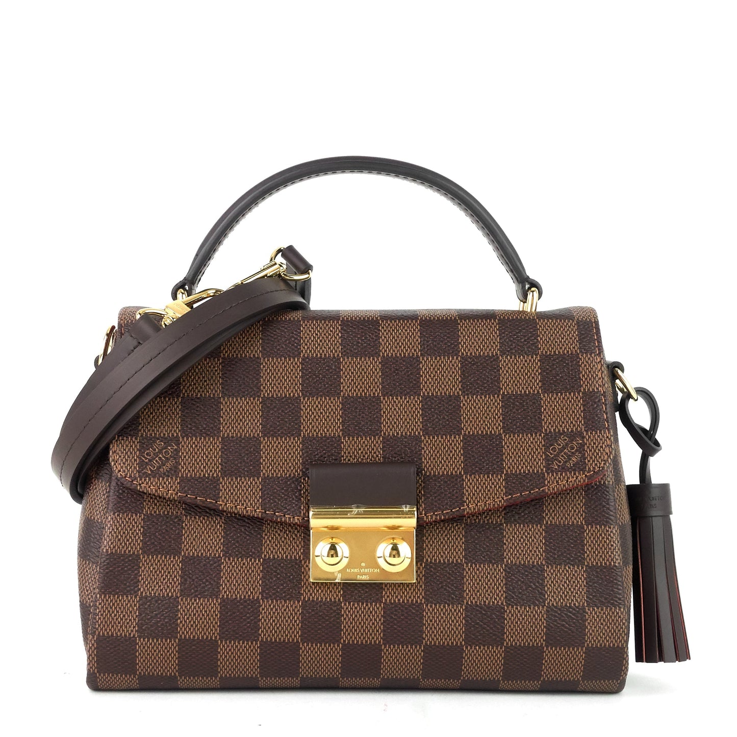 Louis Vuitto Croisette Damier Ebene Canvas Bag