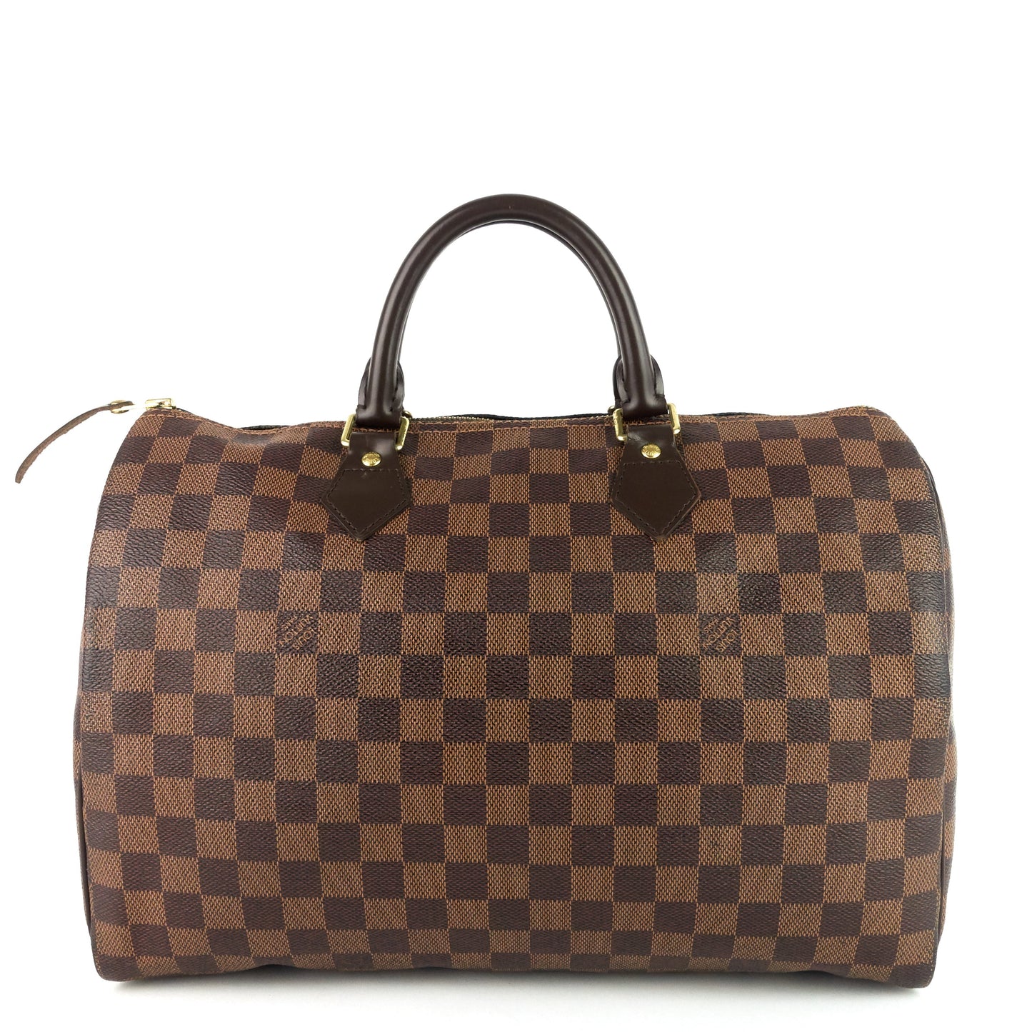 Louis Vuitto Speedy 35 Damier Ebene Canvas Bag
