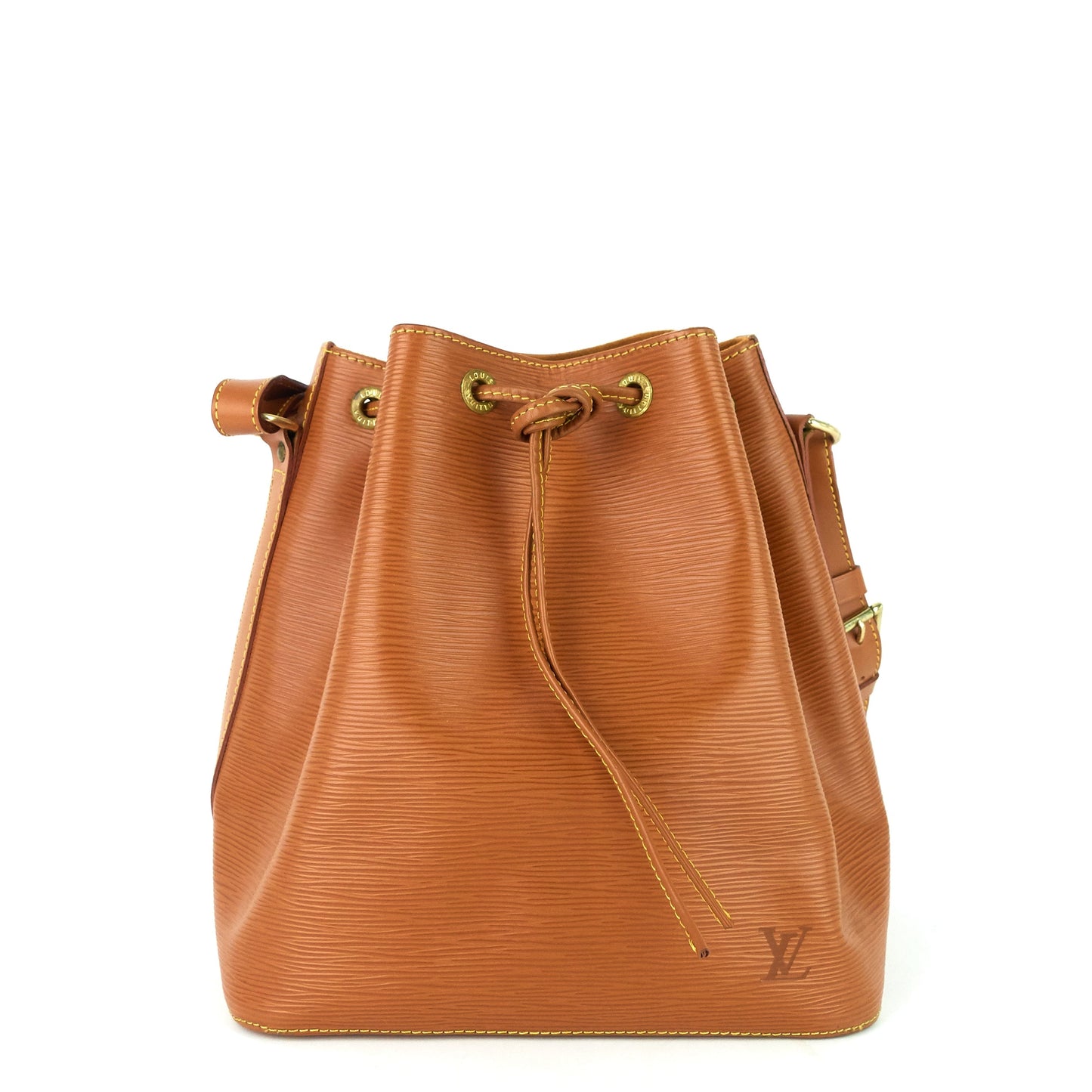 Louis Vuitto Petit NoÃ© Cipango Gold Epi Leather Bag