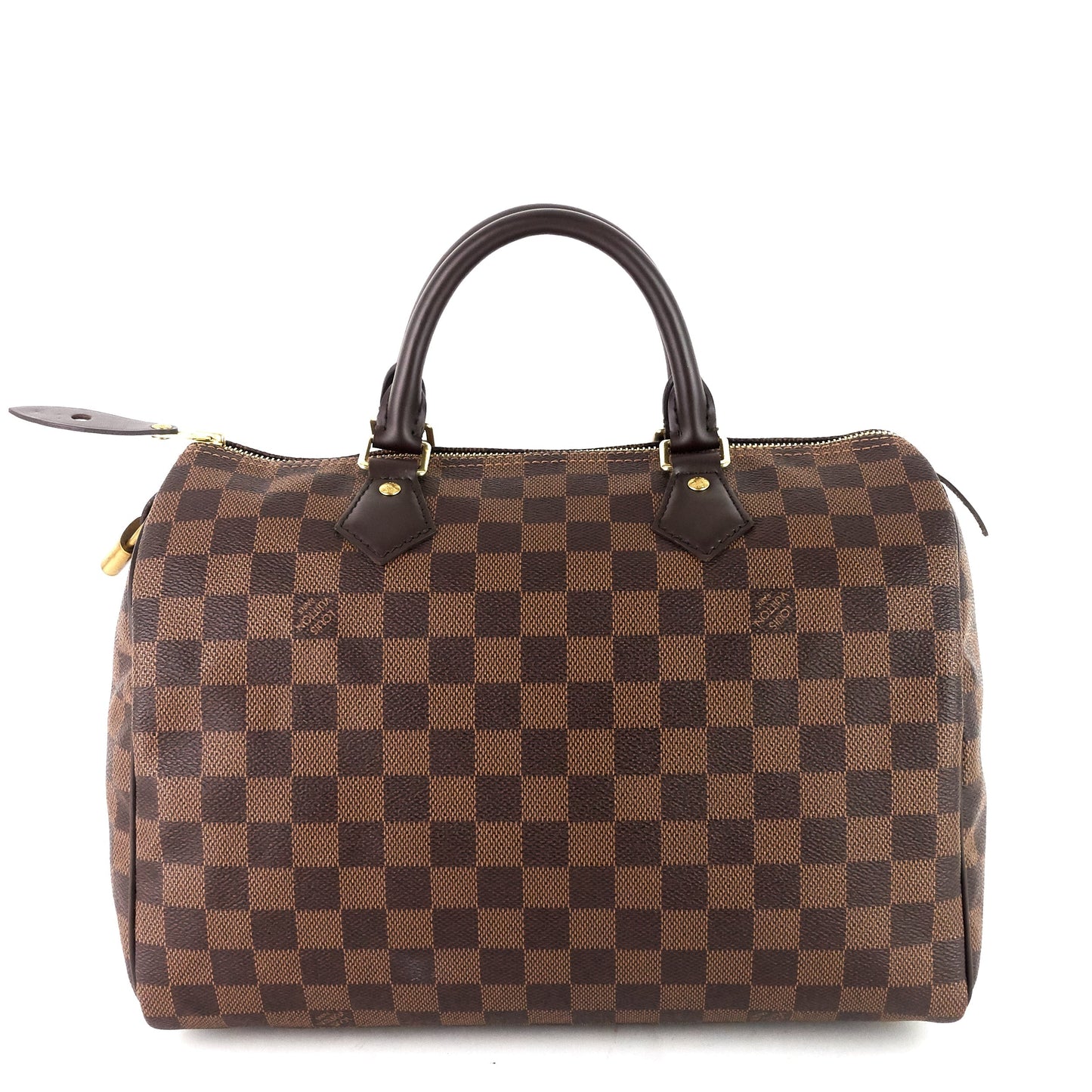 Louis Vuitto Speedy 30 Damier Ebene Canvas Bag