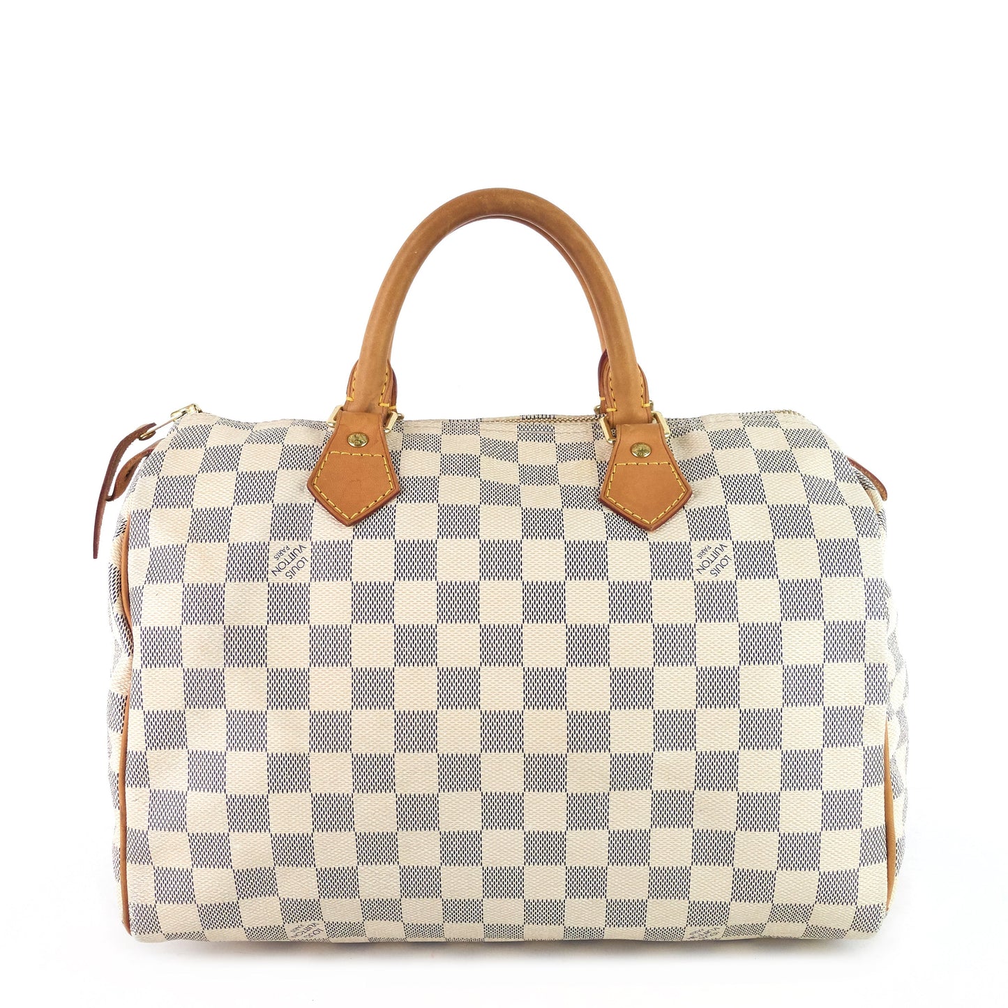 Louis Vuitto Speedy 30 Damier Azur Canvas Handbag