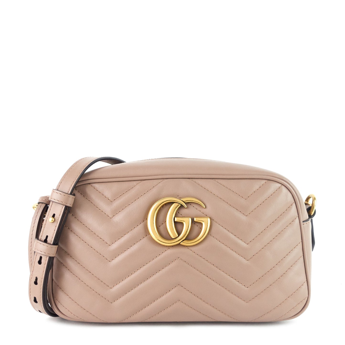 Gucci GG Marmont Small MatelassÃ© Calfskin Camera Bag