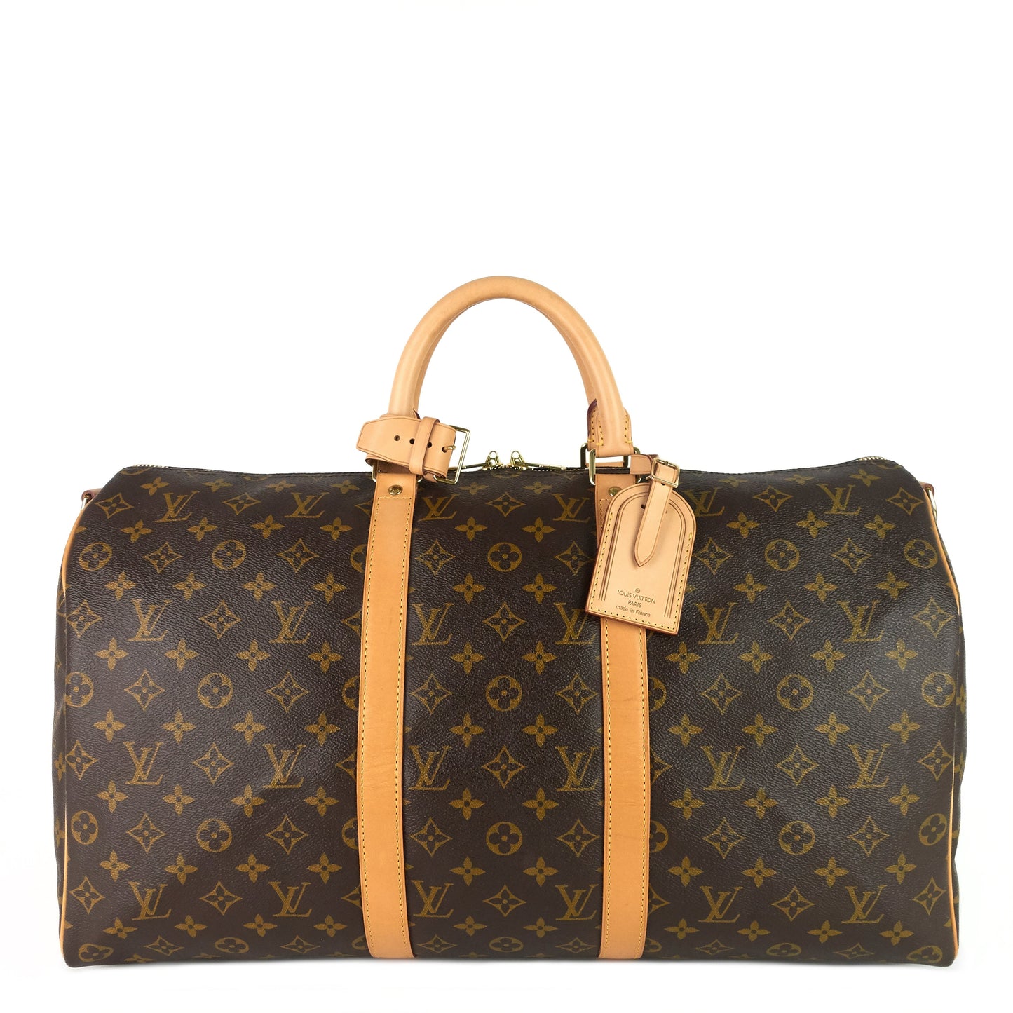 Louis Vuitto Keepall 50 BandouliÃ¨re Monogram Canvas Bag