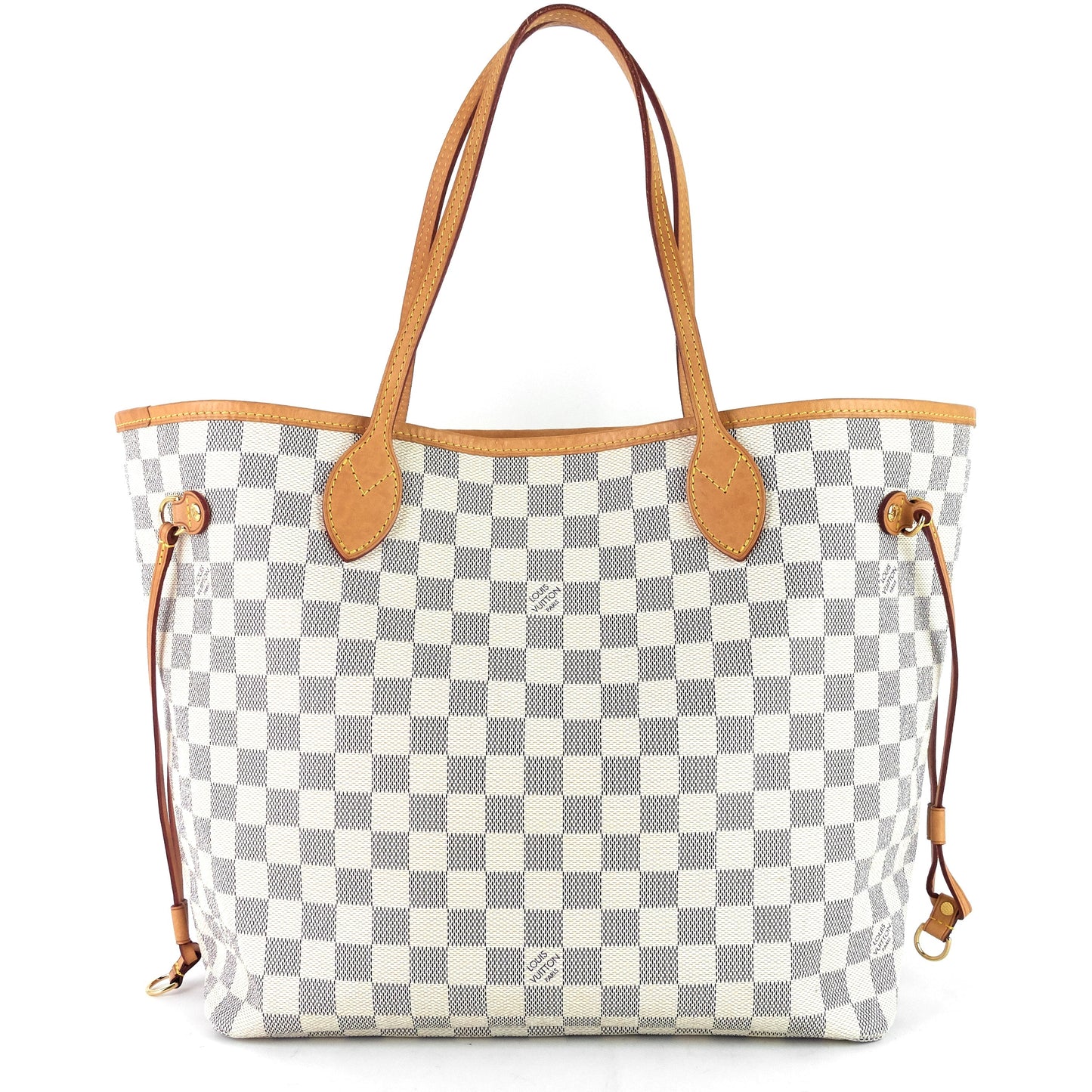 Louis Vuitto Neverfull MM Damier Azur Canvas Bag