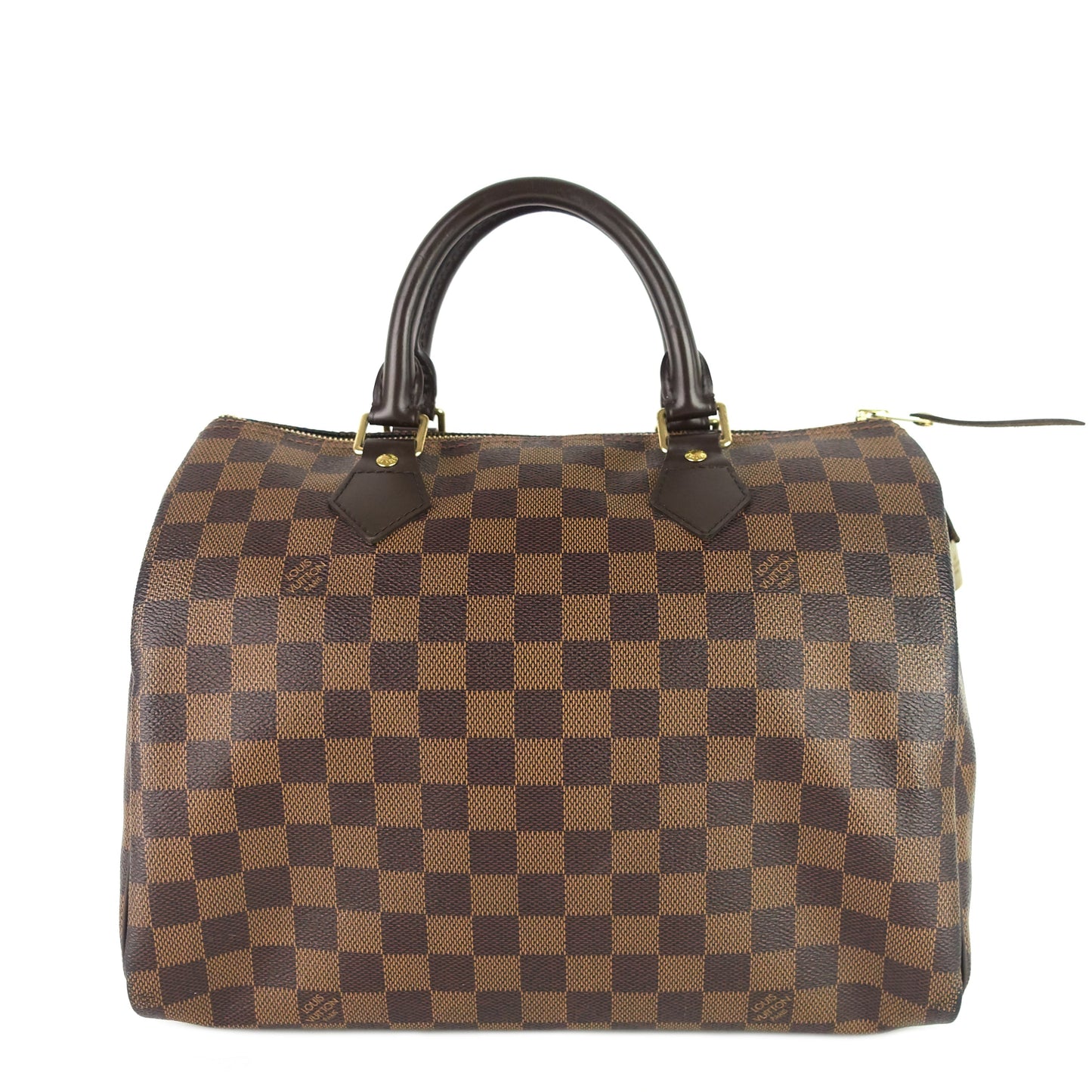 Louis Vuitto Speedy 30 Damier Ebene Canvas Bag