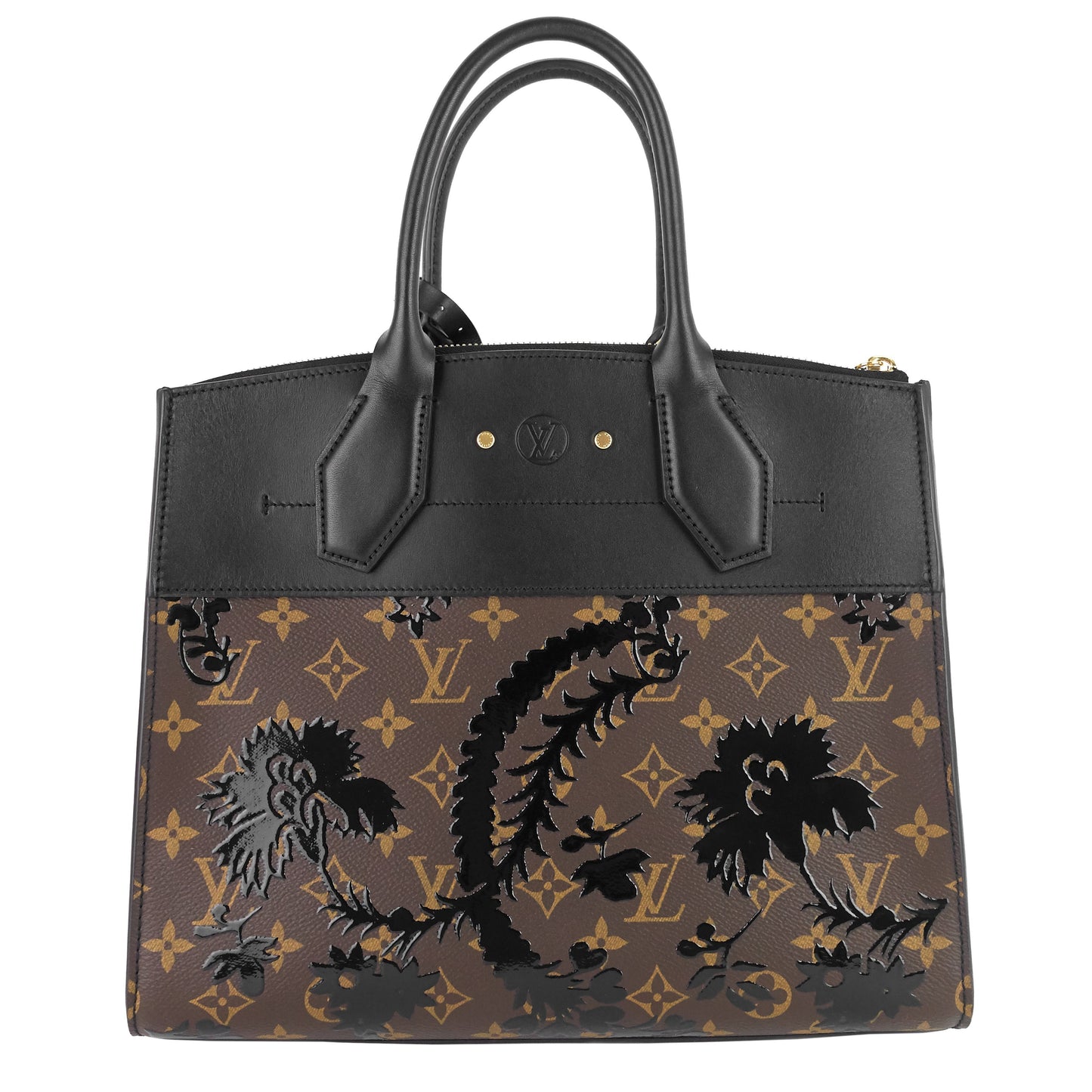 Louis Vuitto City Steamer MM Monogram Blossom Canvas Bag