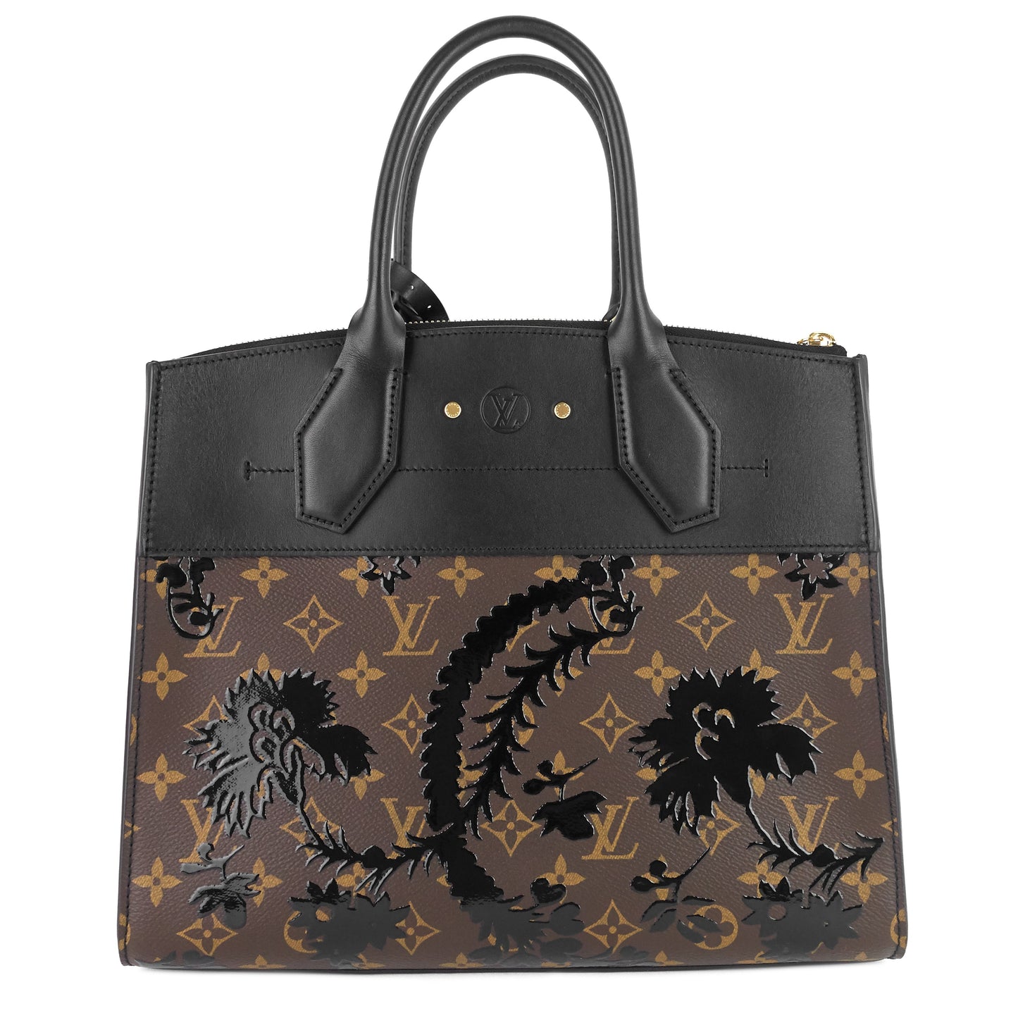 Louis Vuitto City Steamer MM Monogram Blossom Canvas Bag