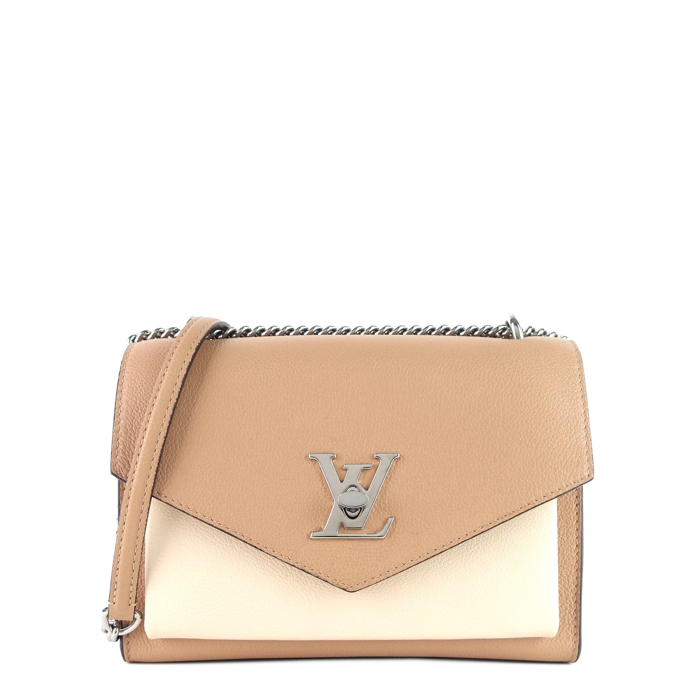 Louis Vuitto Mylockme BB Calfskin Leather Chain Shoulder Bag