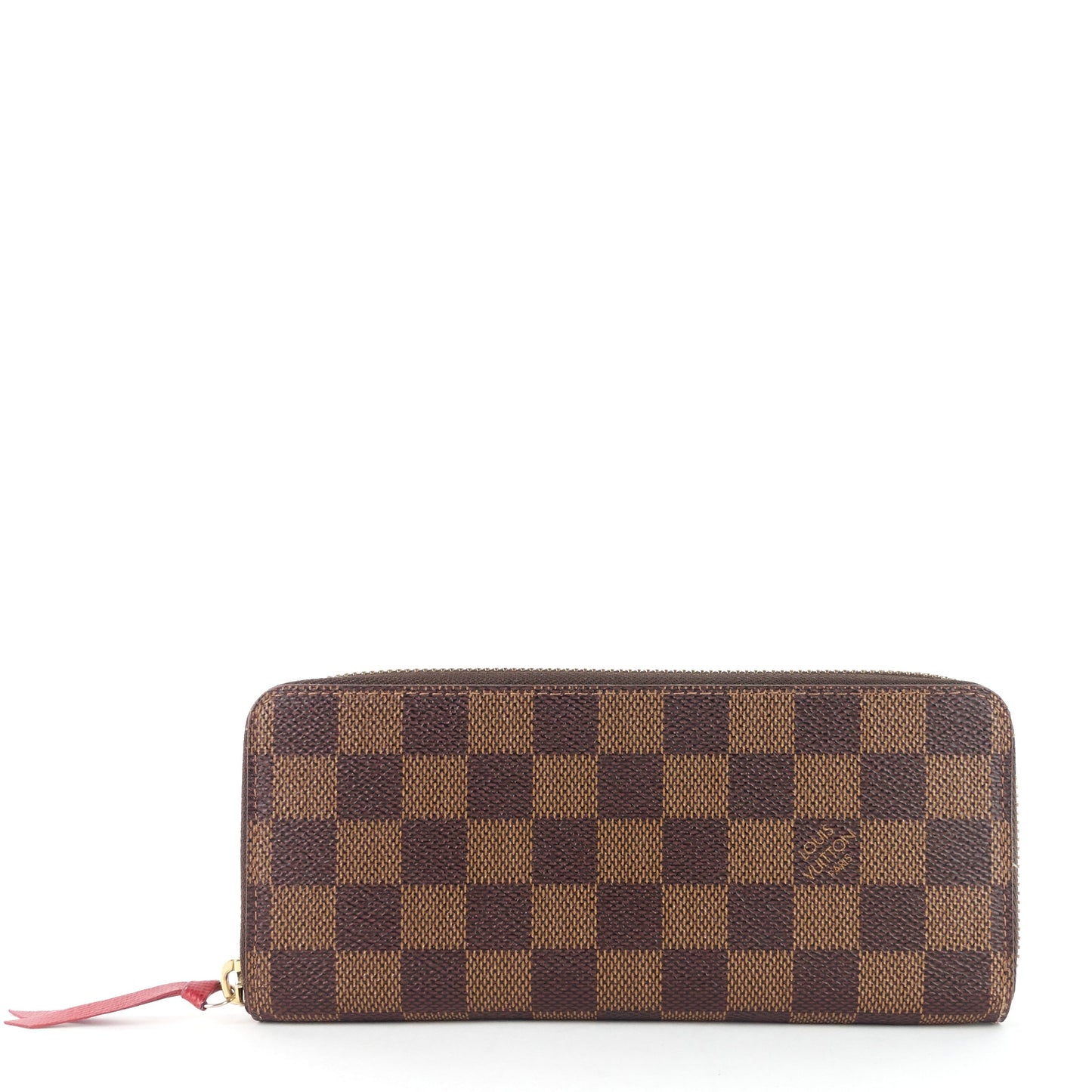 Louis Vuitto ClÃ©mence Damier Ebene Canvas Wallet