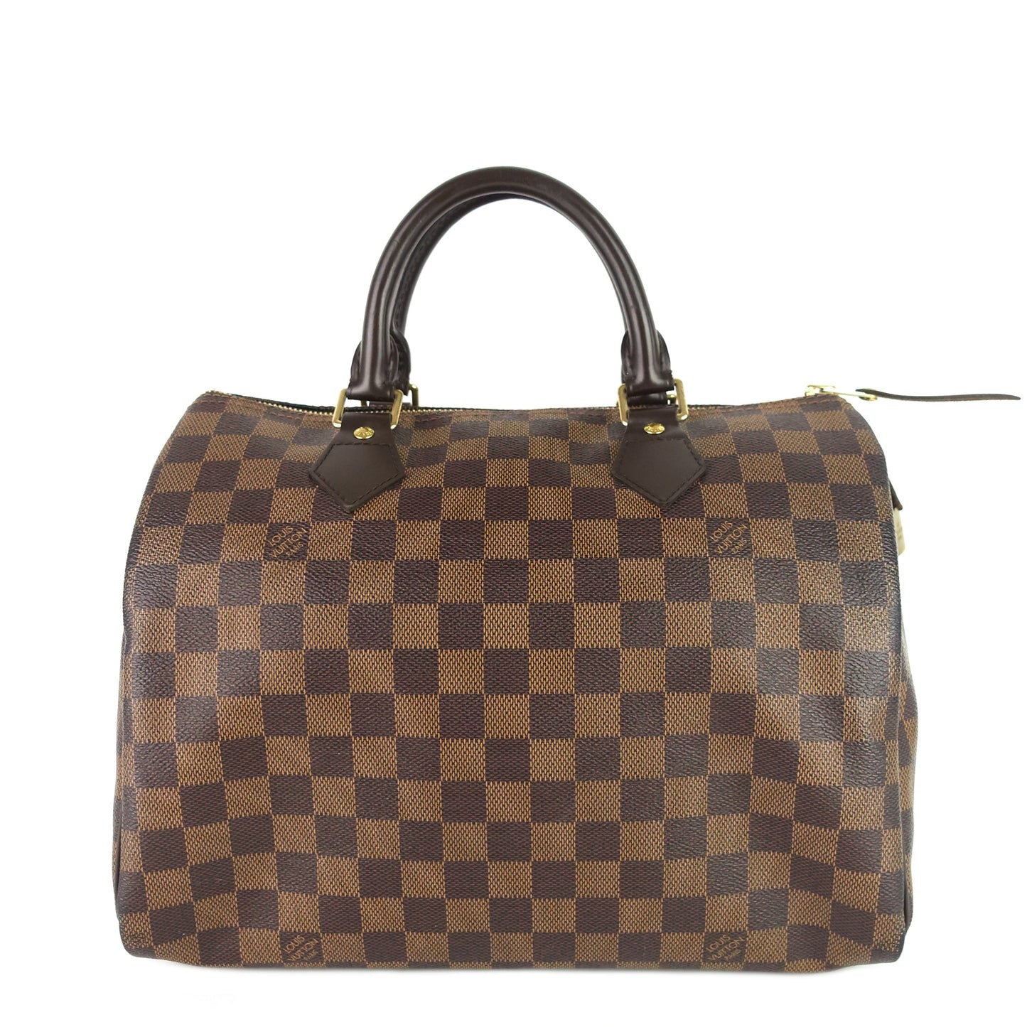 Louis Vuitto Speedy 30 Damier Ebene Canvas Bag