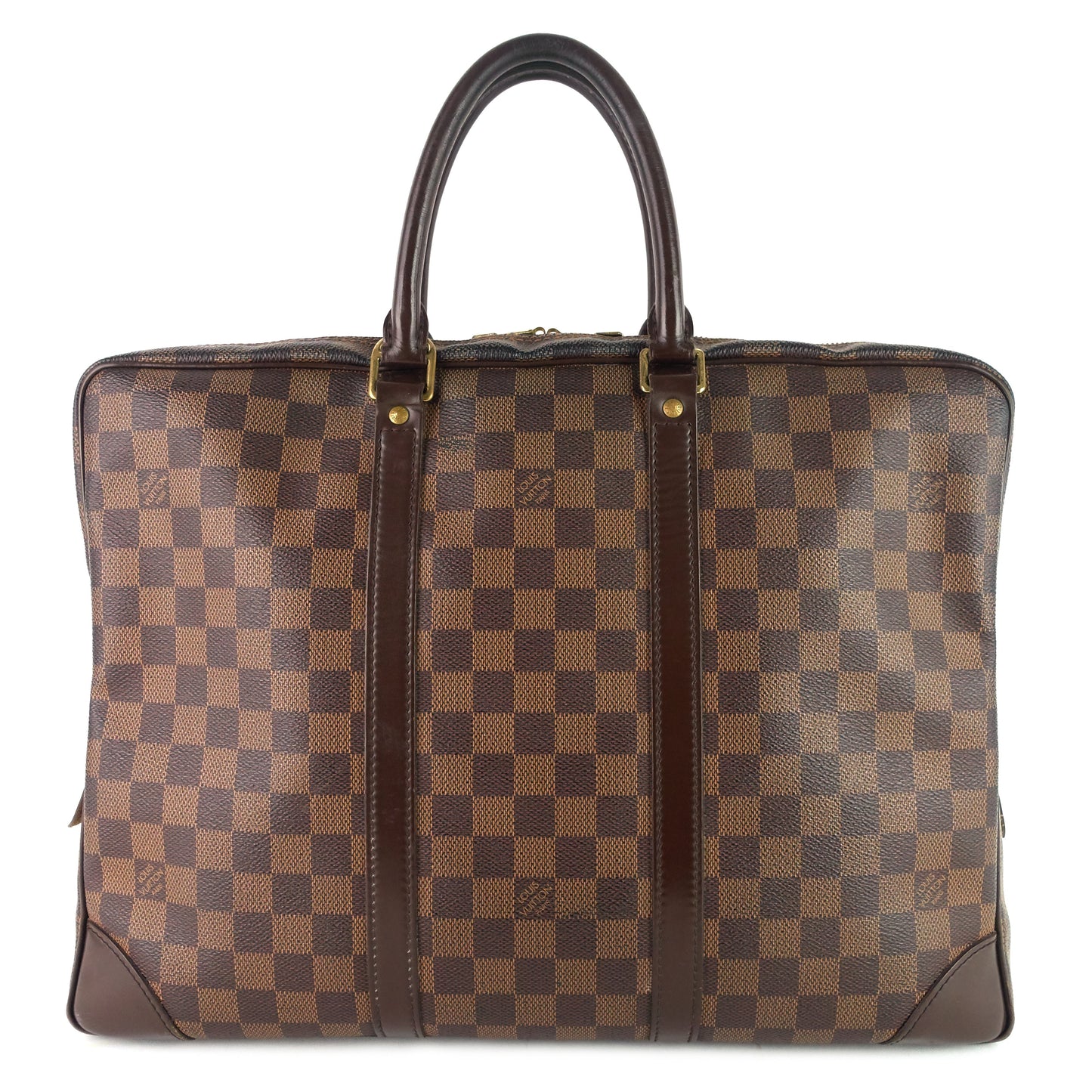 Louis Vuitto Porte-Documents Voyage GM Damier Ebene Canvas Briefcase Bag