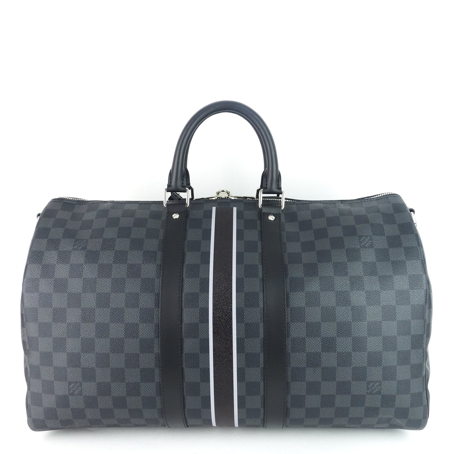 Louis Vuitto Keepall 45 BandouliÃ¨re My LV Heritage Damier Graphite Bag