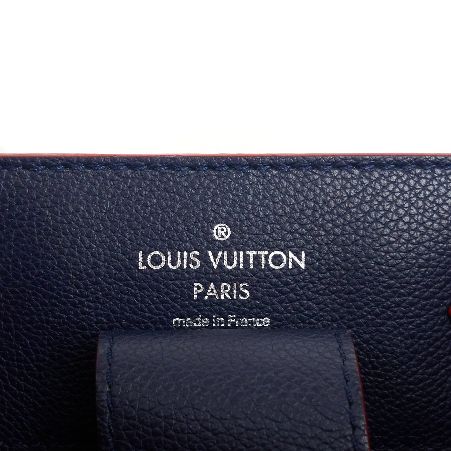 Louis Vuitto LockMe Calfskin Leather Braided Bucket Bag