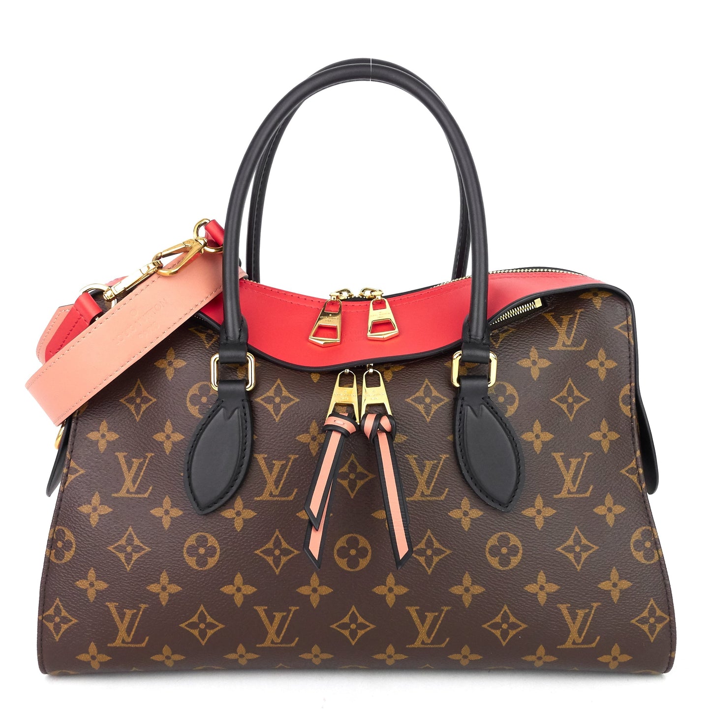 Louis Vuitto Tuileries Monogram Canvas and Tricolour Leather Handbag
