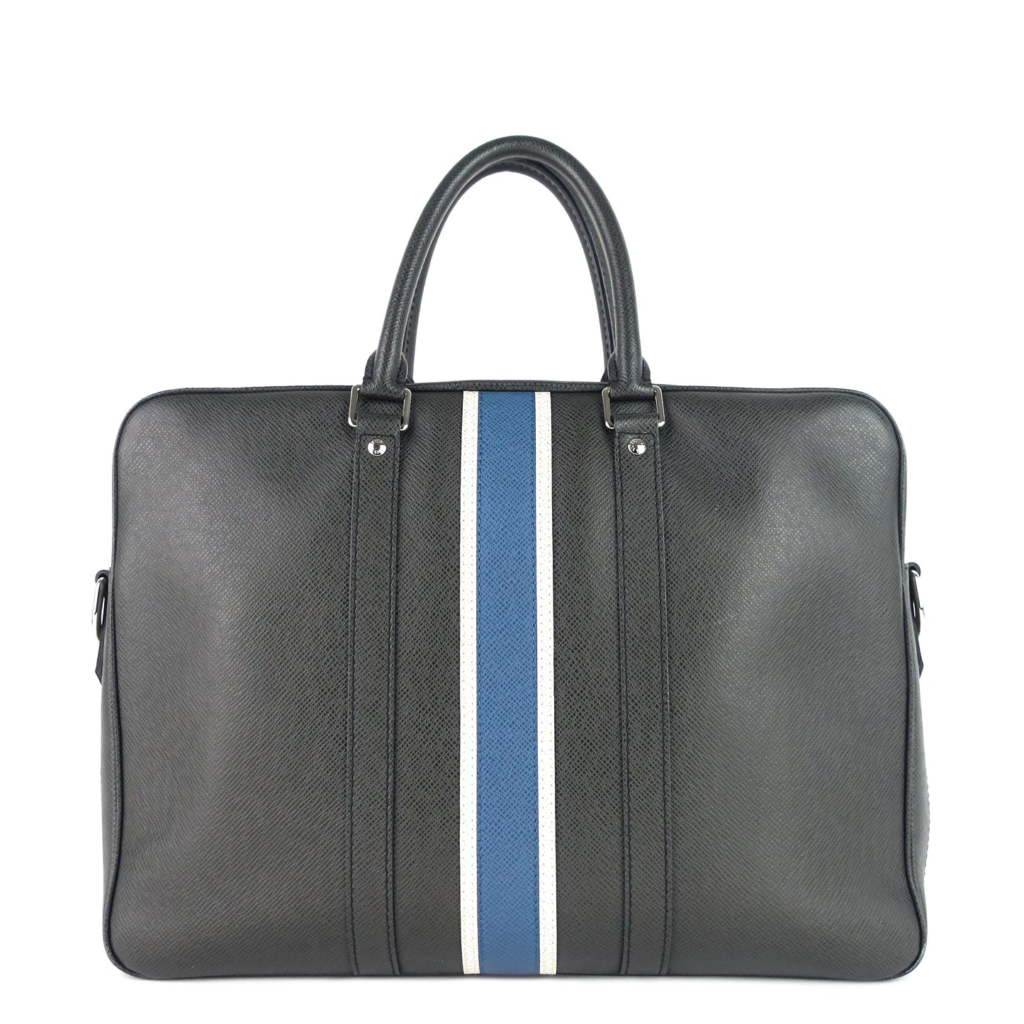 Louis Vuitto Porte-Document Voyage Ardoise Leather Briefcase Bag