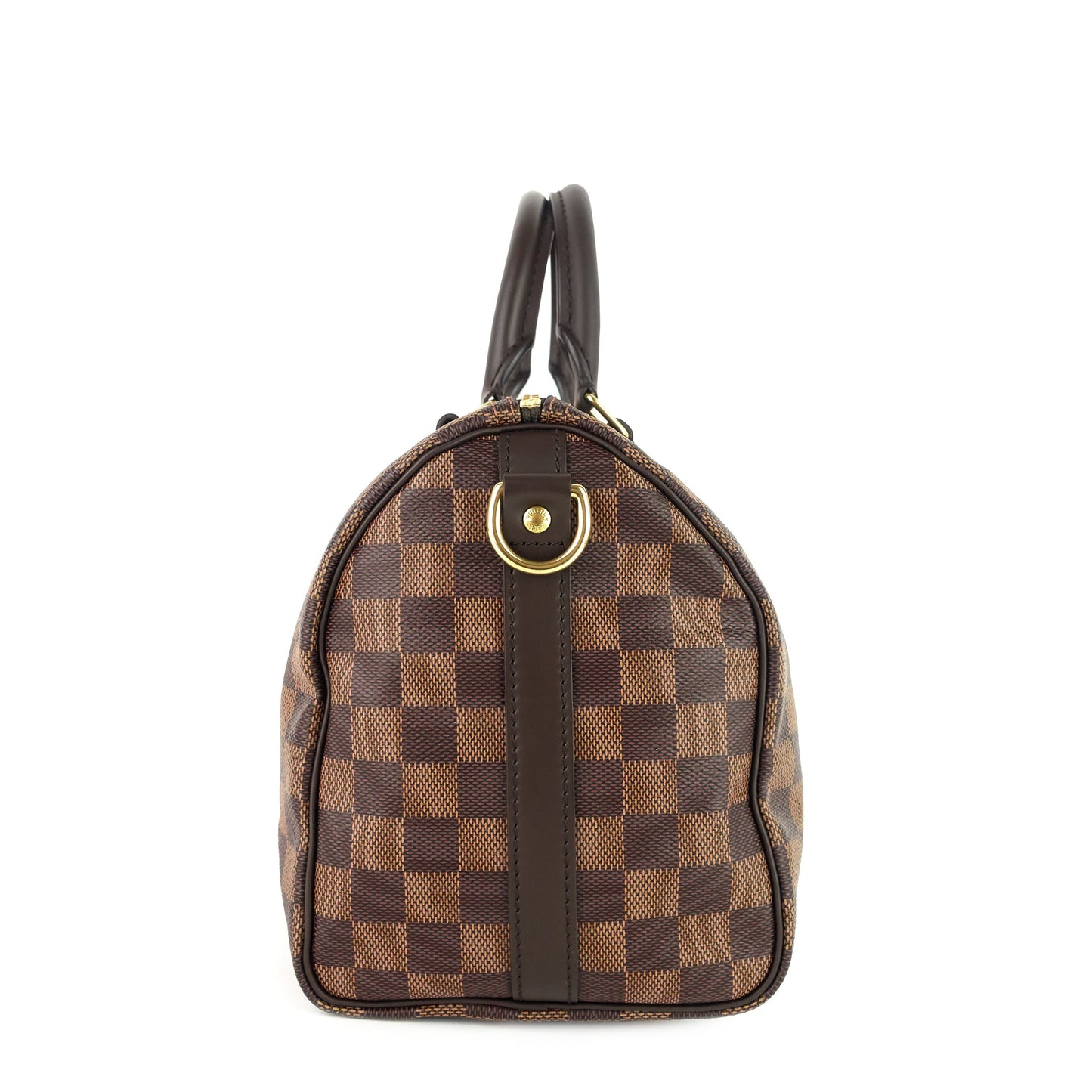 Louis Vuitto Speedy 25 BandouliÃ¨re Damier Ebene Canvas Bag