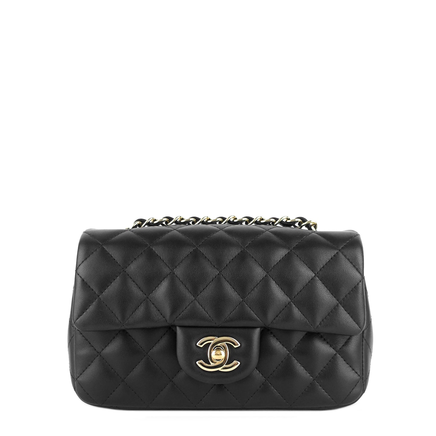Chanel Classic Mini Lambskin Leather Single Flap Bag