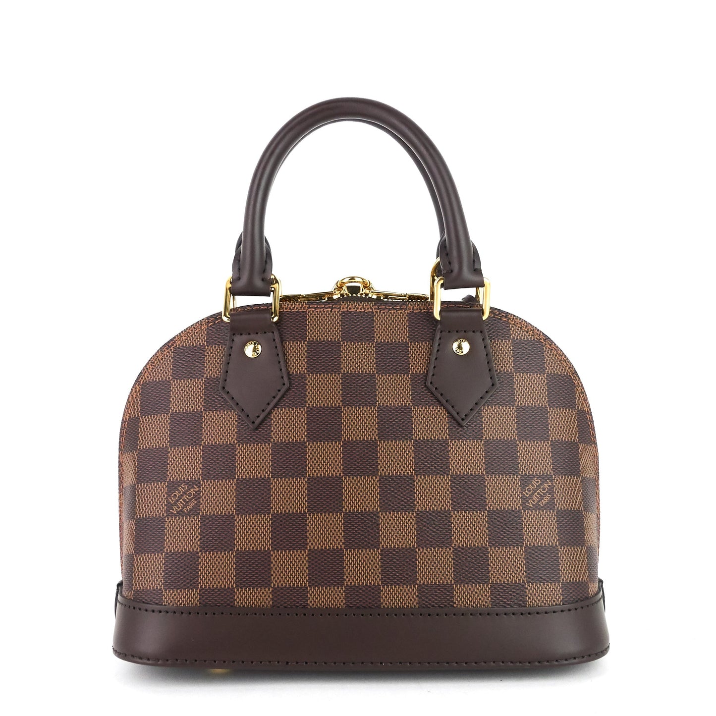 Louis Vuitto Alma BB Damier Ebene Canvas Handbag