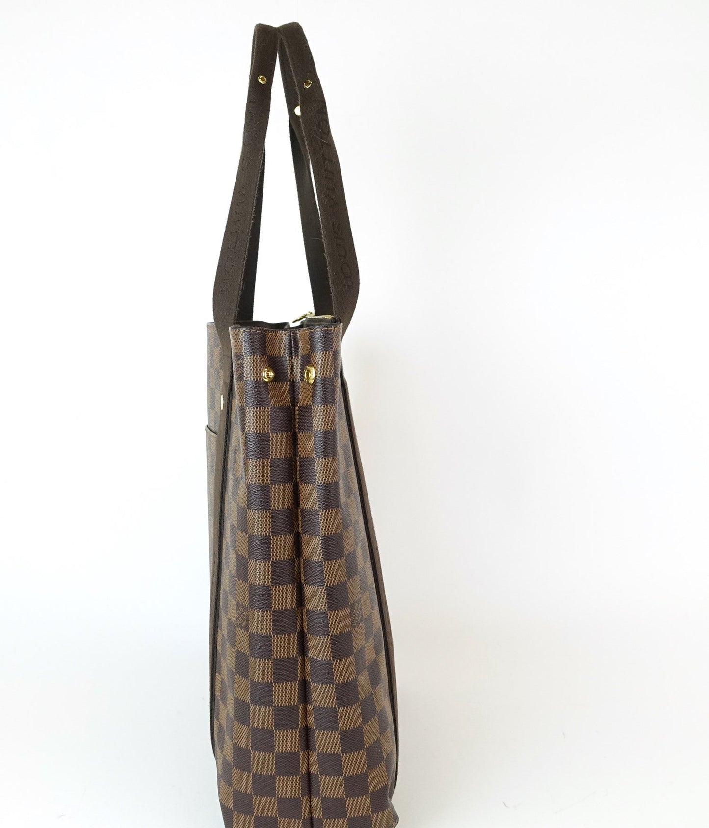 Louis Vuitto Cabas Beaubourg Damier Ebene Canvas Tote Bag