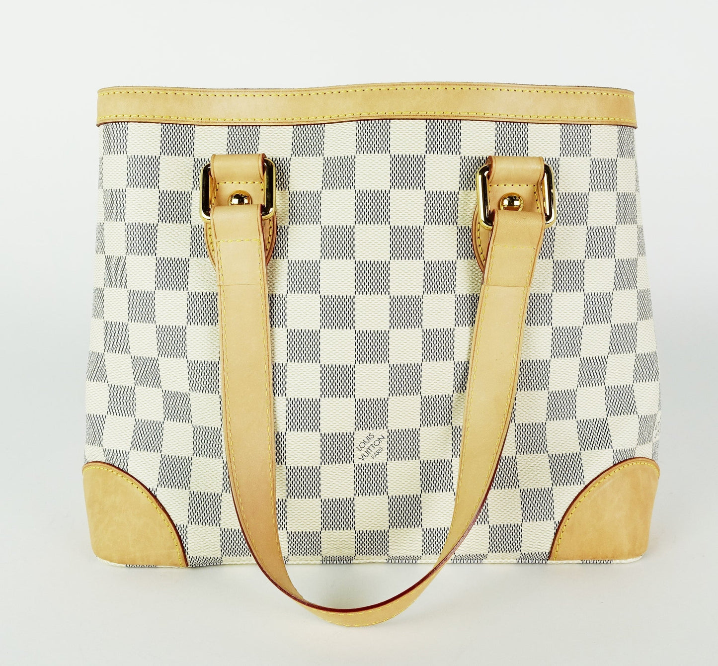 Louis Vuitto Hampstead PM Damier Azur Canvas Tote Bag