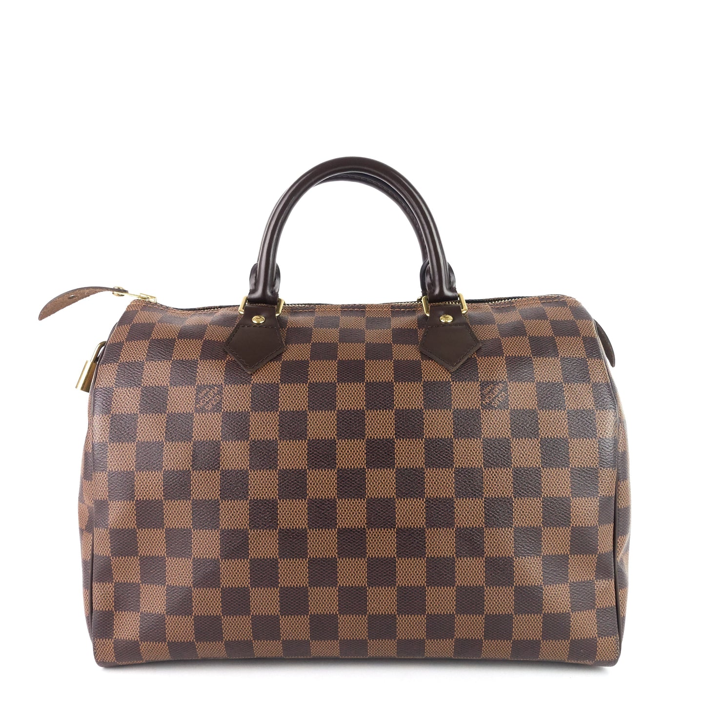 Louis Vuitto Speedy 30 Damier Ebene Canvas Bag