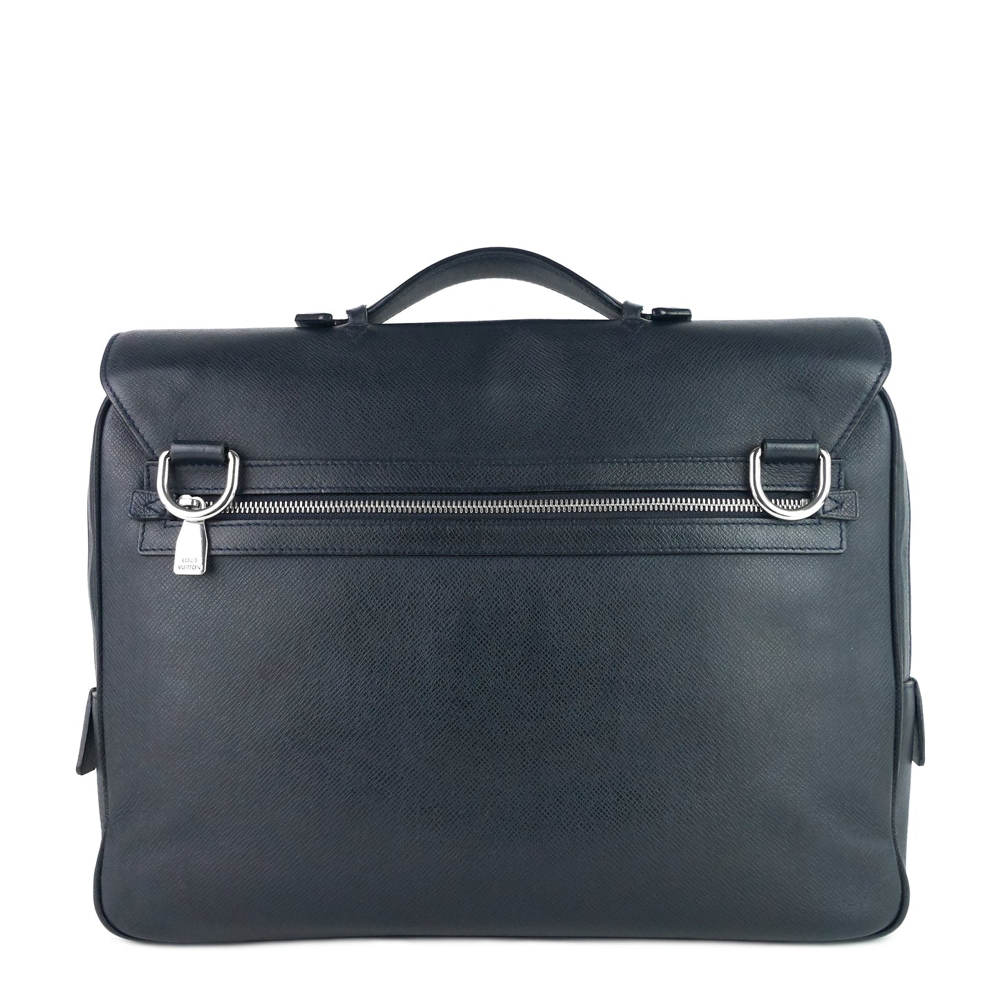 Louis Vuitto Vassili PM Taiga Leather Briefcase Bag