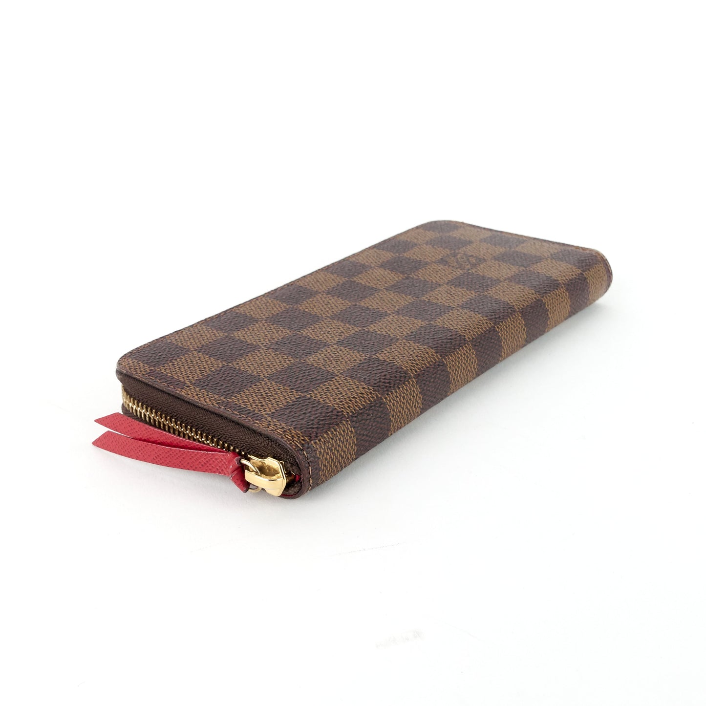 Louis Vuitto ClÃ©mence Damier Ebene Canvas Wallet